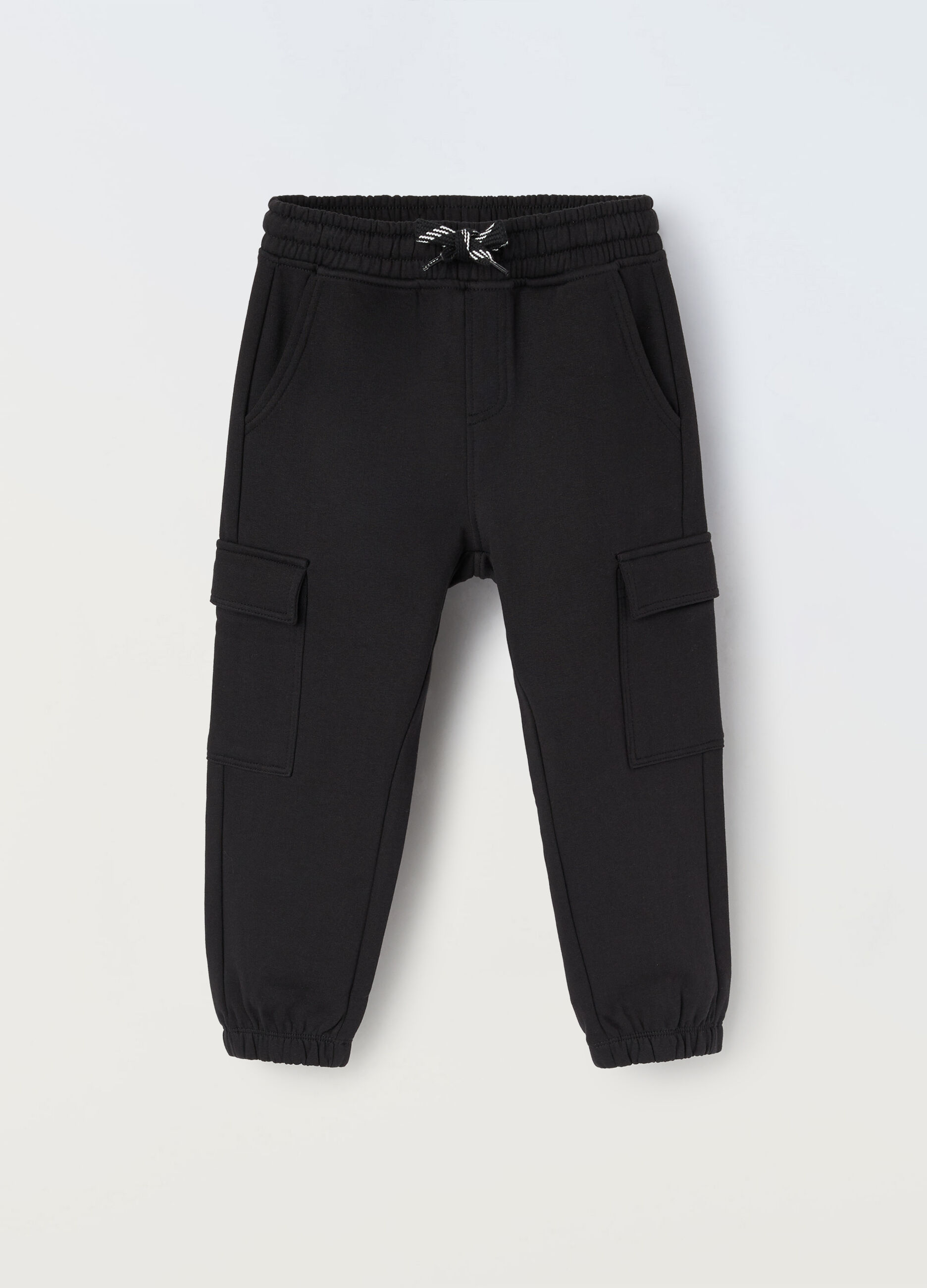 Jogger cargo in puro cotone bambino_0