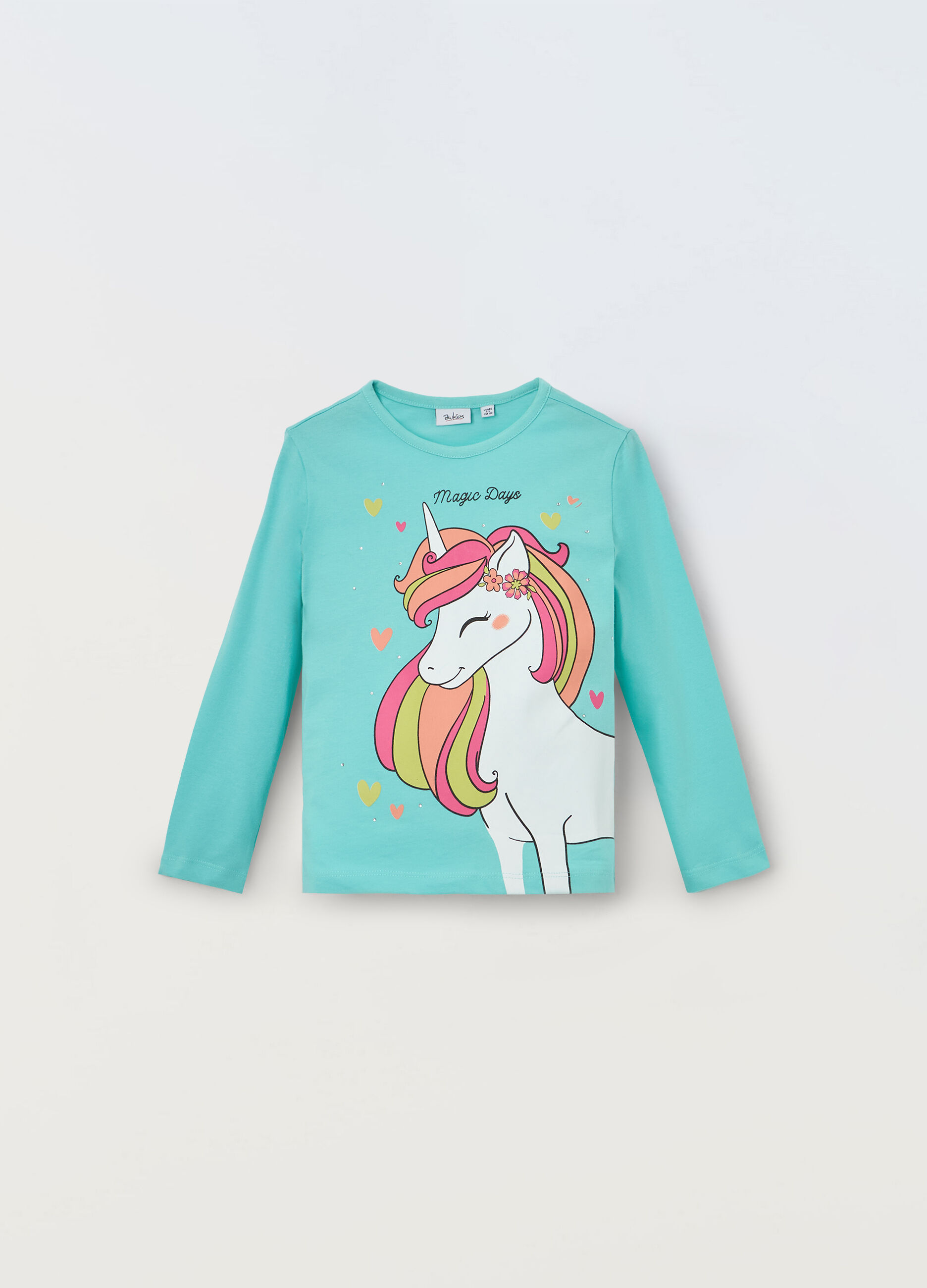 T-shirt in puro cotone bambina_0