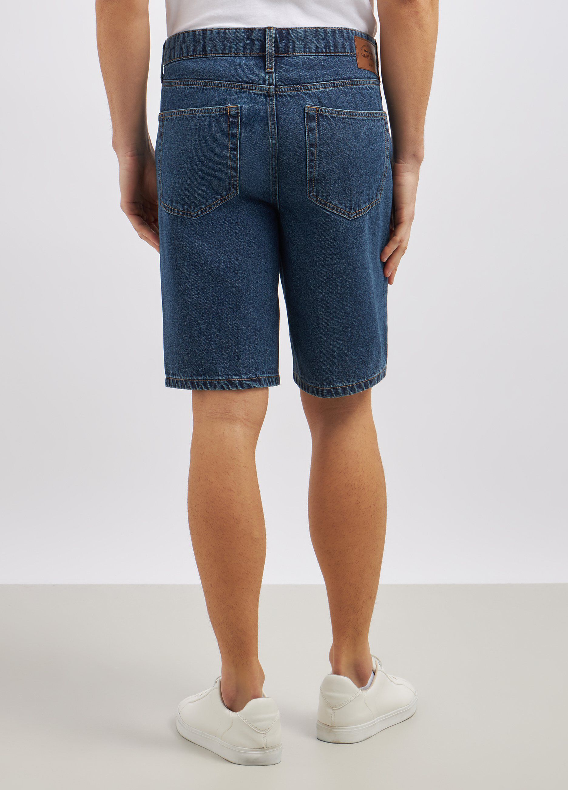 Shorts in denim di puro cotone uomo_2