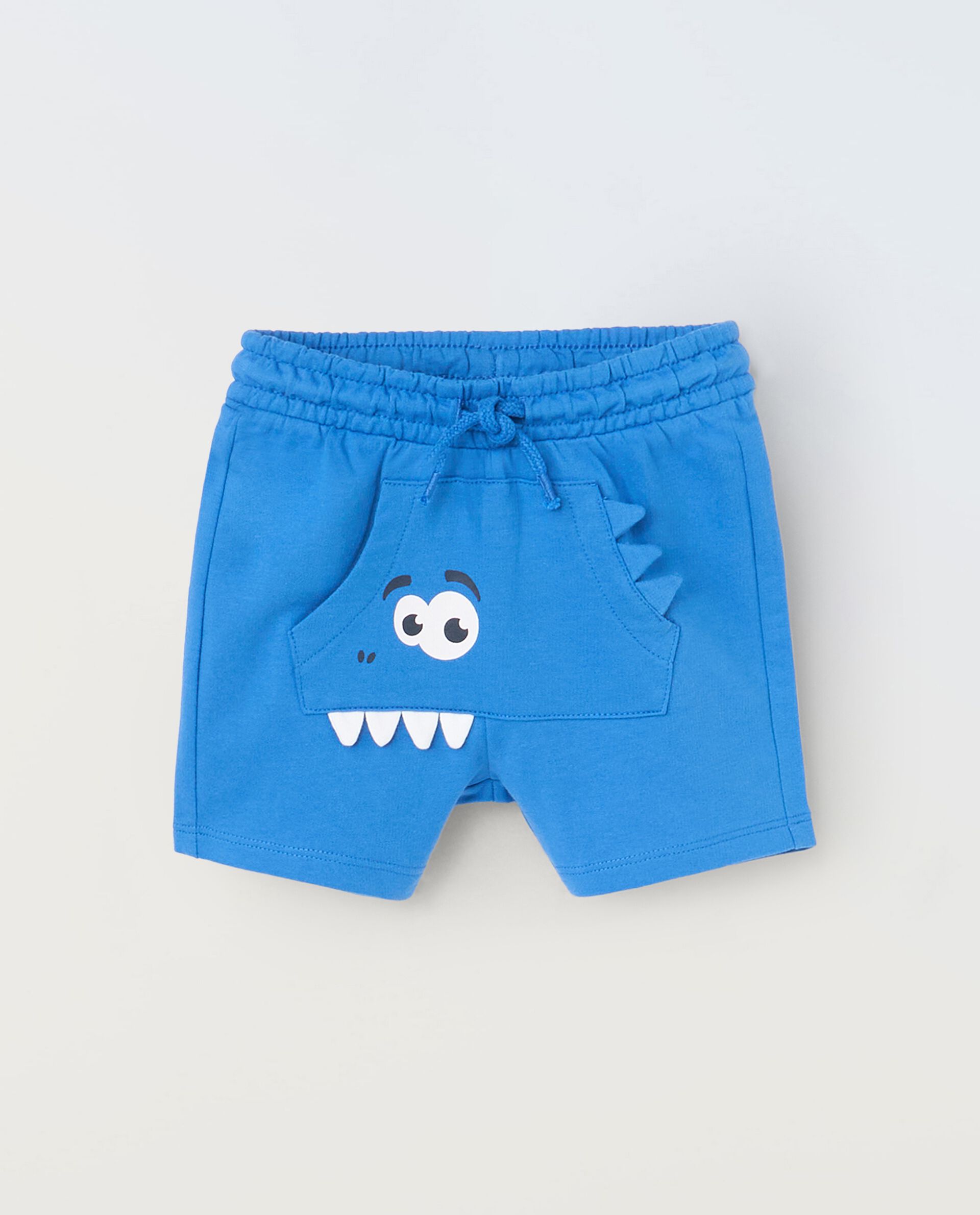 Shorts in puro cotone con stampe neonato_0