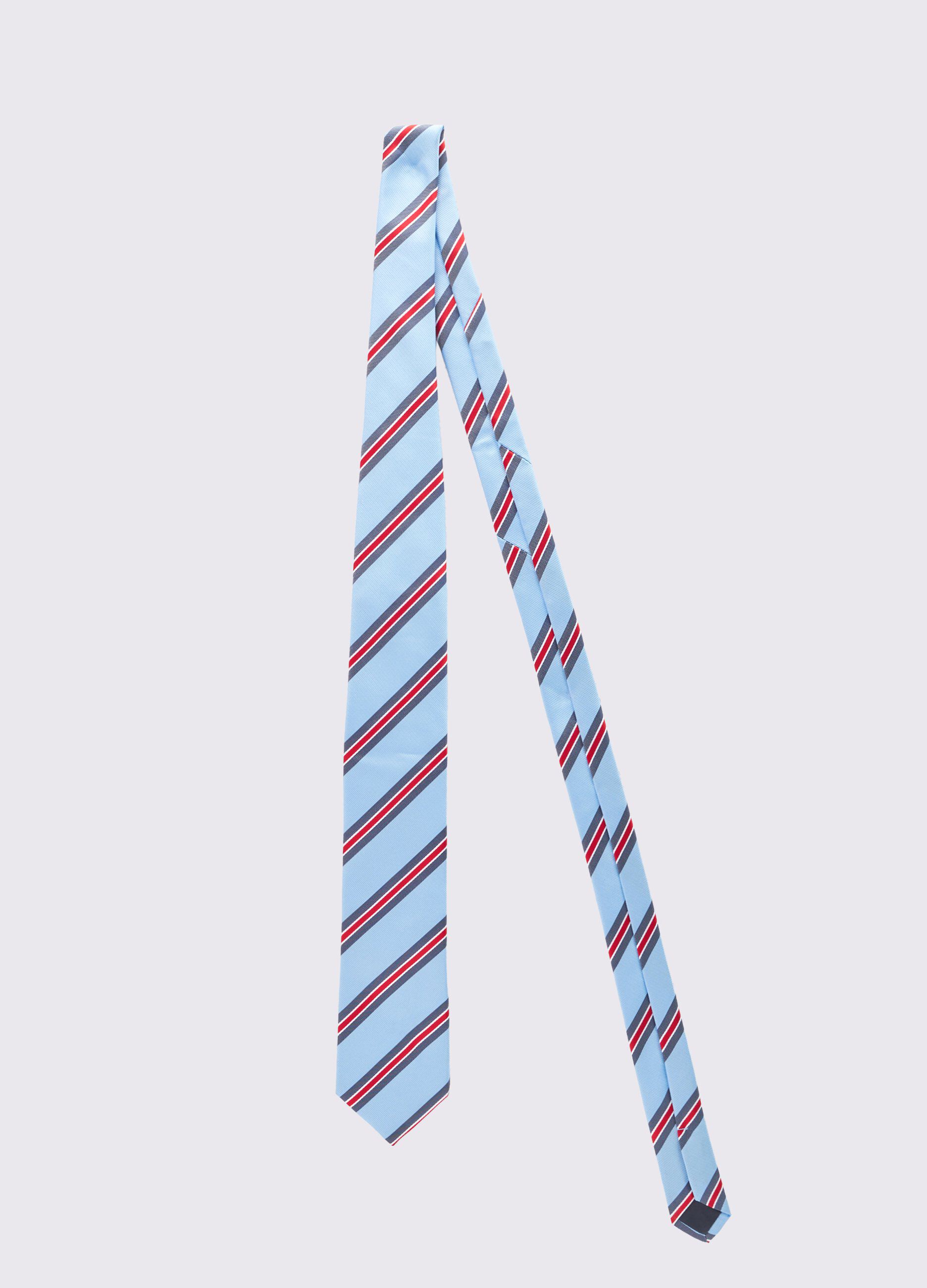 Cravatta rigata uomo_0