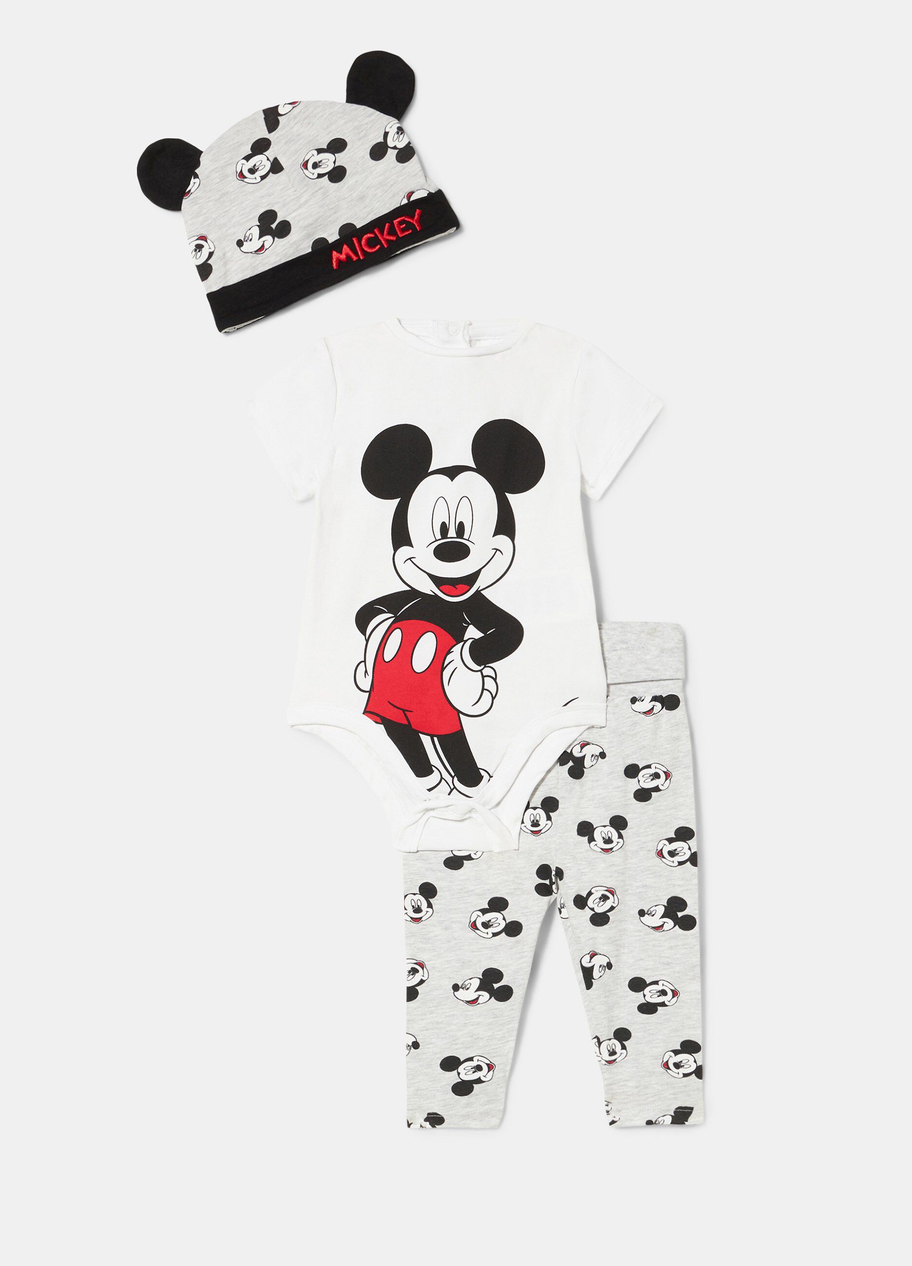 Set boy, leggings e cappello Mickey Mouse neonato_0