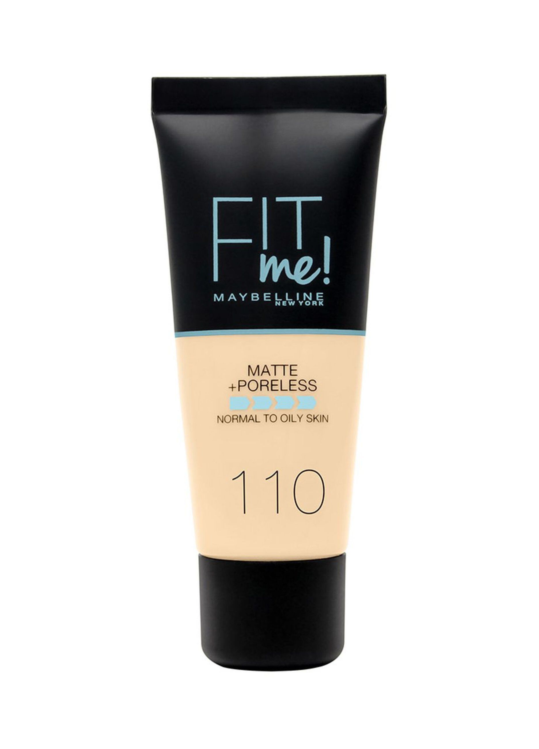 Maybelline New York Fondotinta Fit Me Matte&Poreless, Finish Opacizzante e Fissante, Tonalità: 110 Porcelaine._0