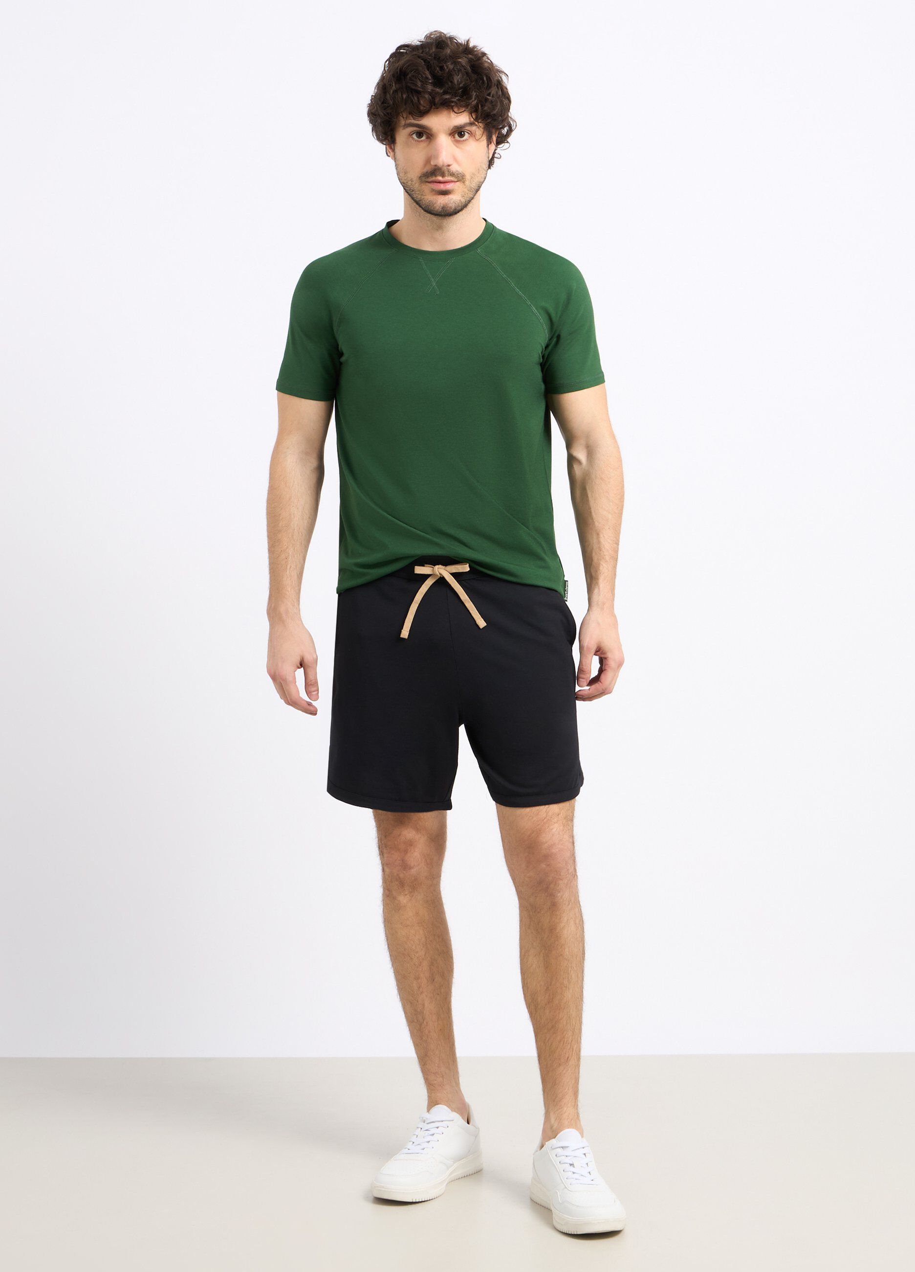 Shorts in misto cotone stretch uomo_0