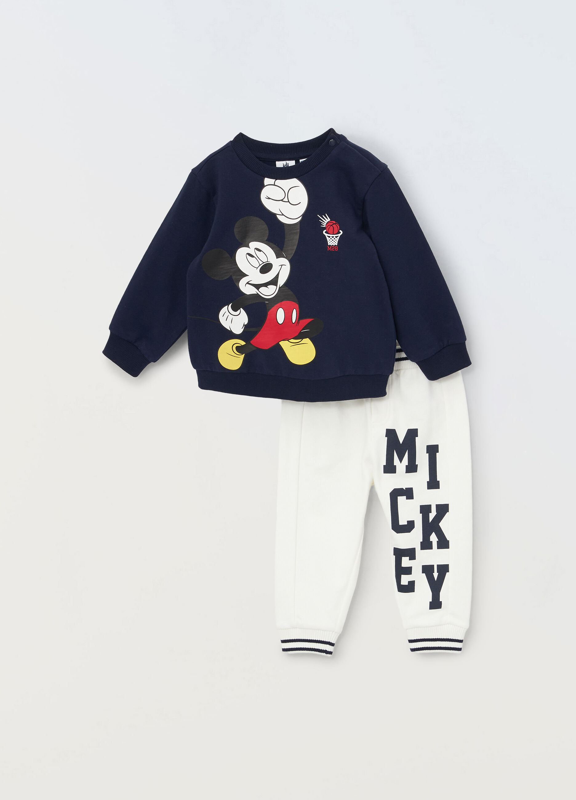 Jogging set Mickey Mouse in puro cotone neonato_0