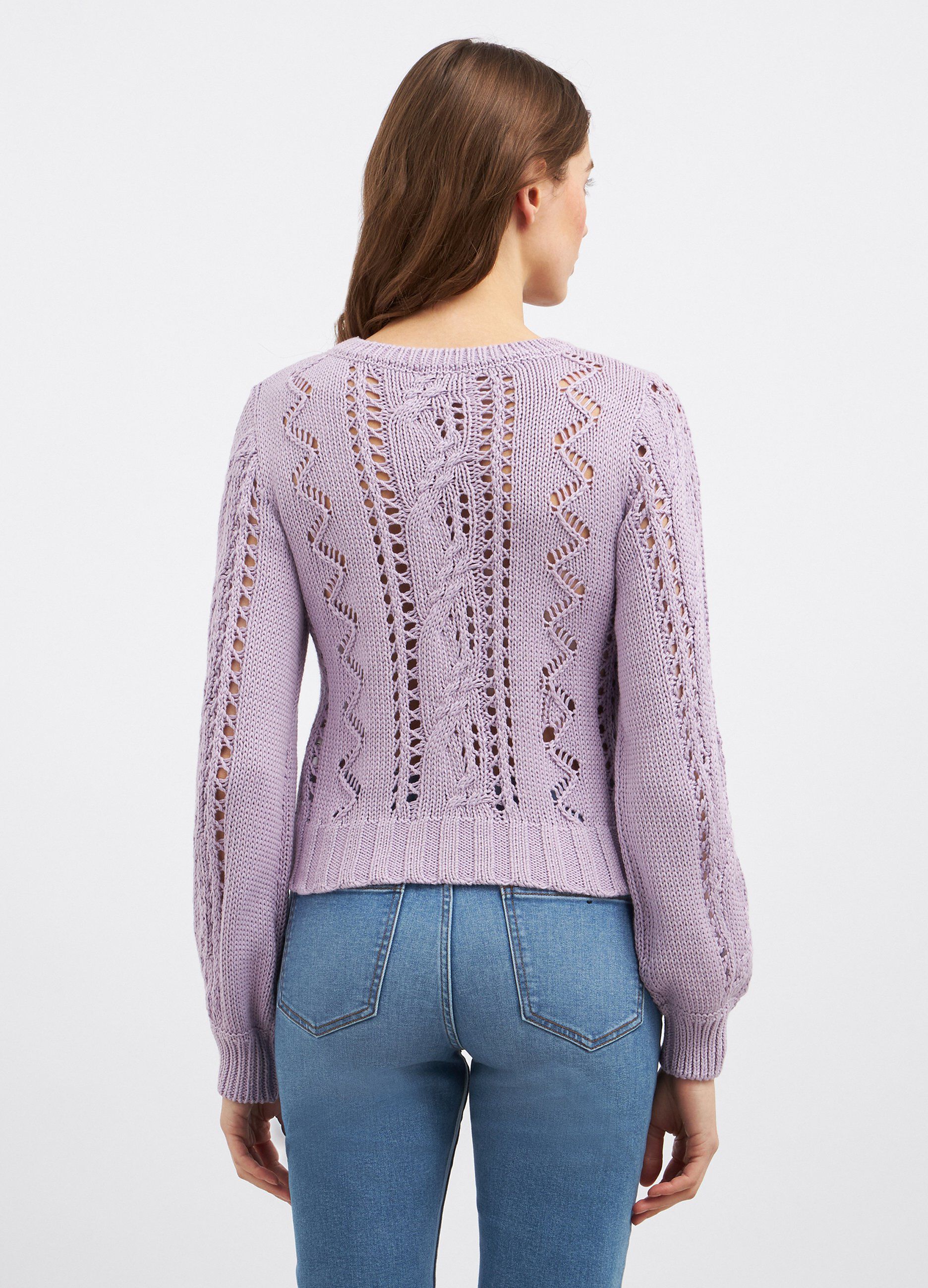 Pullover tricot in misto cotone donna_1