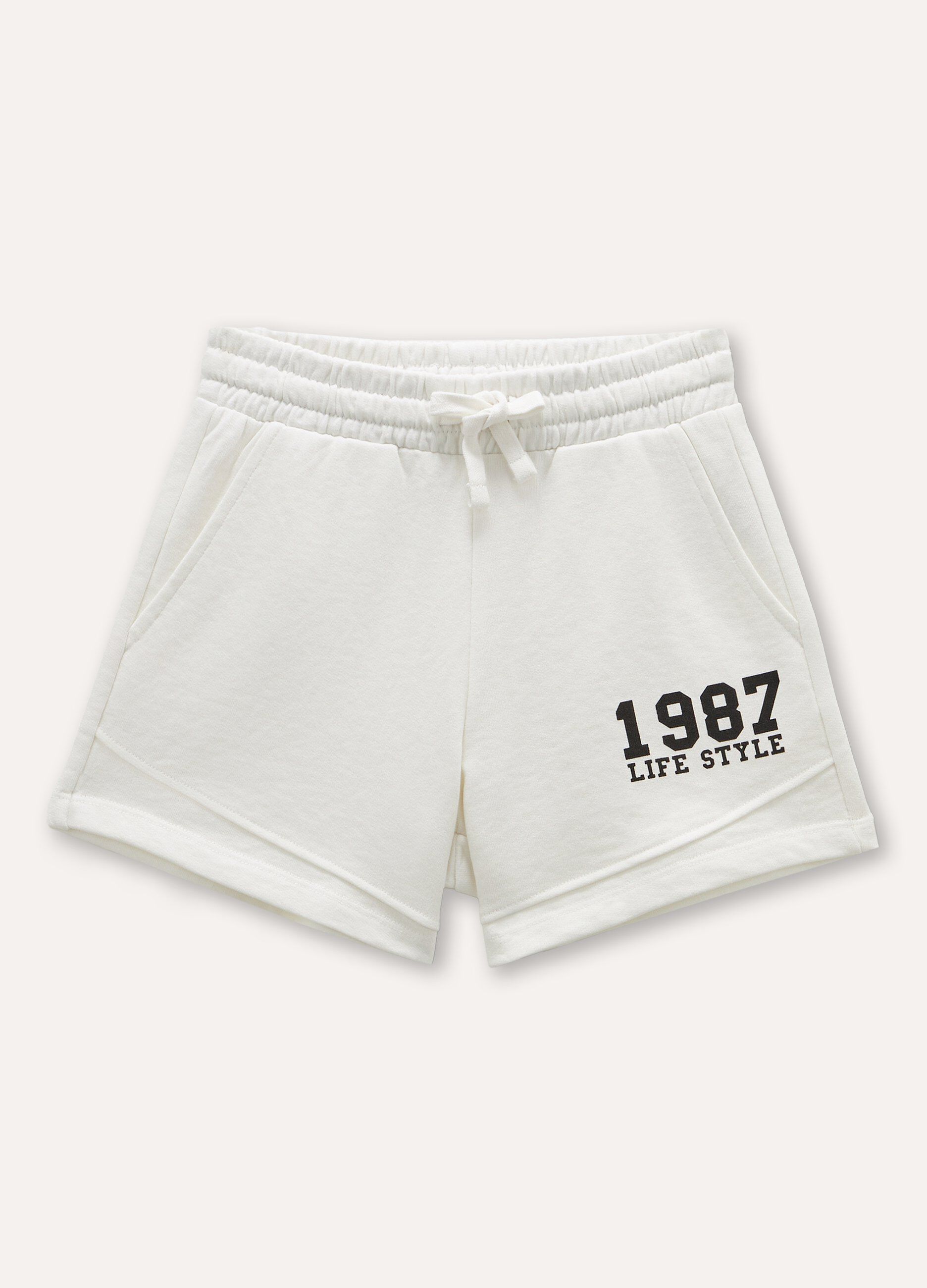 Shorts in misto cotone ragazza_0