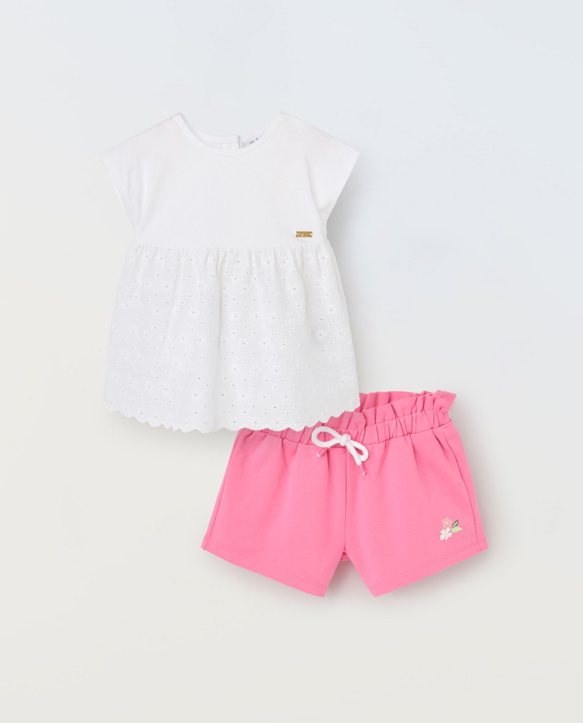 Jogging set in puro cotone neonata_0