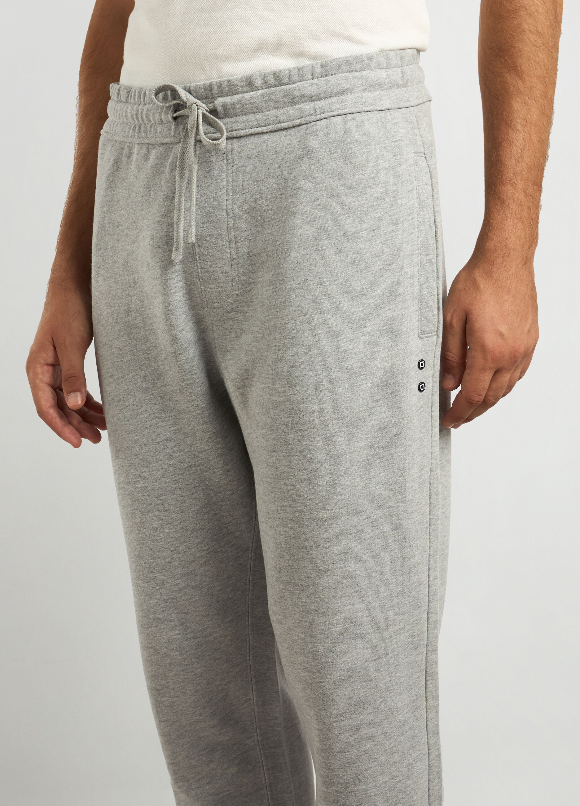 Jogger in misto cotone fleece uomo_2