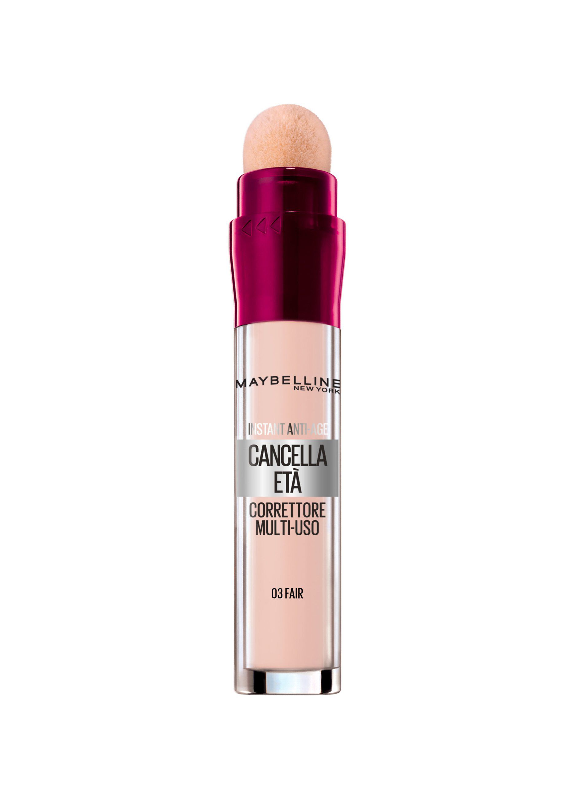 Maybelline New York Correttore Liquido Il Cancella Età, con Bacche di Goji e Haloxyl, Copre Occhiaie e Piccole Rughe, 03 Fair, 6.8 ml._0