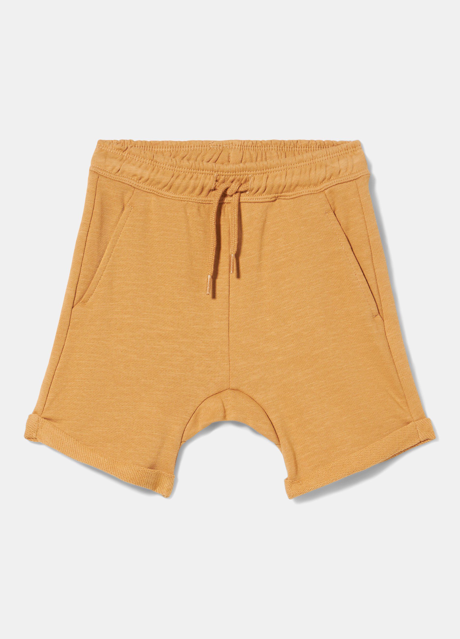 Shorts in felpina di cotone neonato_0