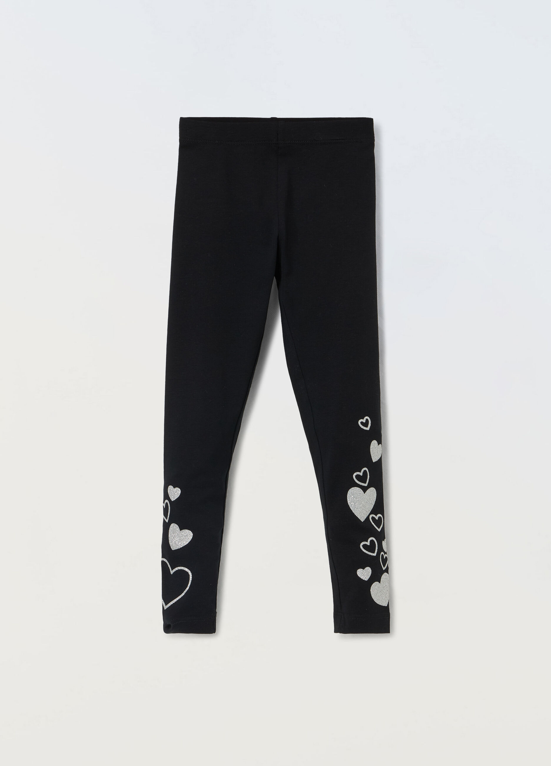 Leggings in cotone stretch bambina_0