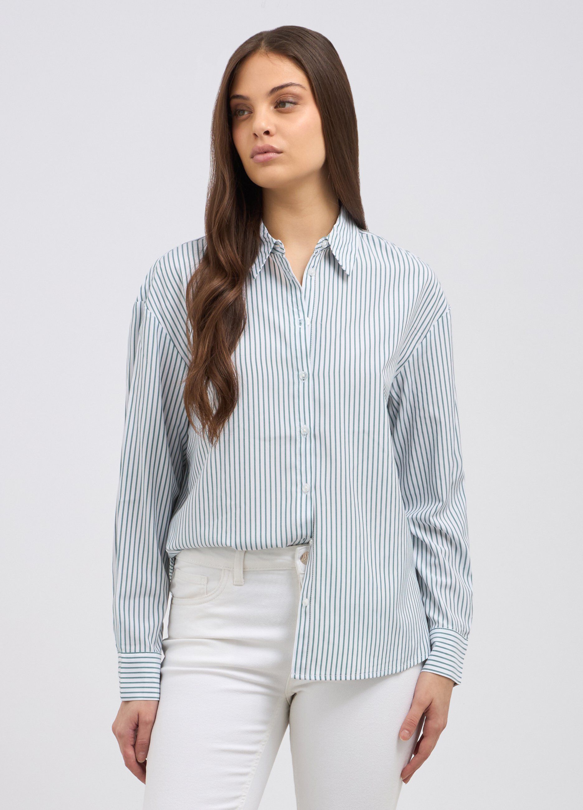 Camicia a righe donna_0