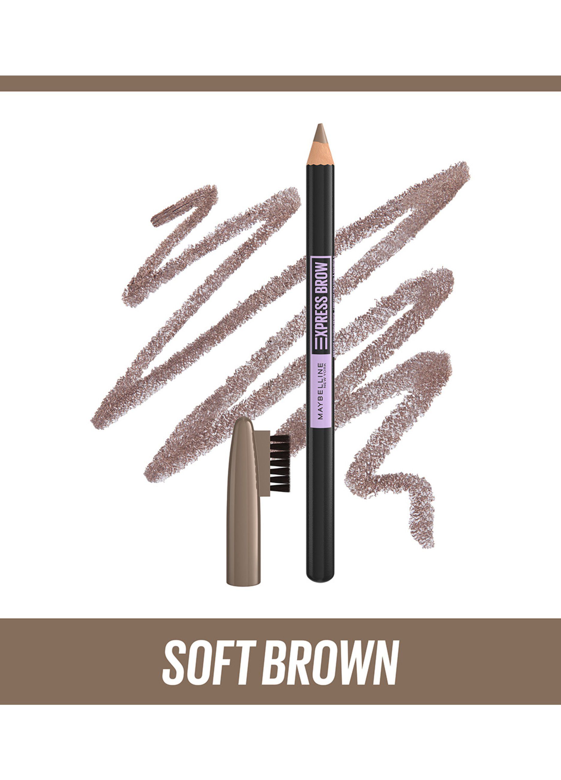 Maybelline New York Express Brows 2-in-1, Matita Ombretto per sopracciglia naturalmente definite, Soft Brown (03)._2