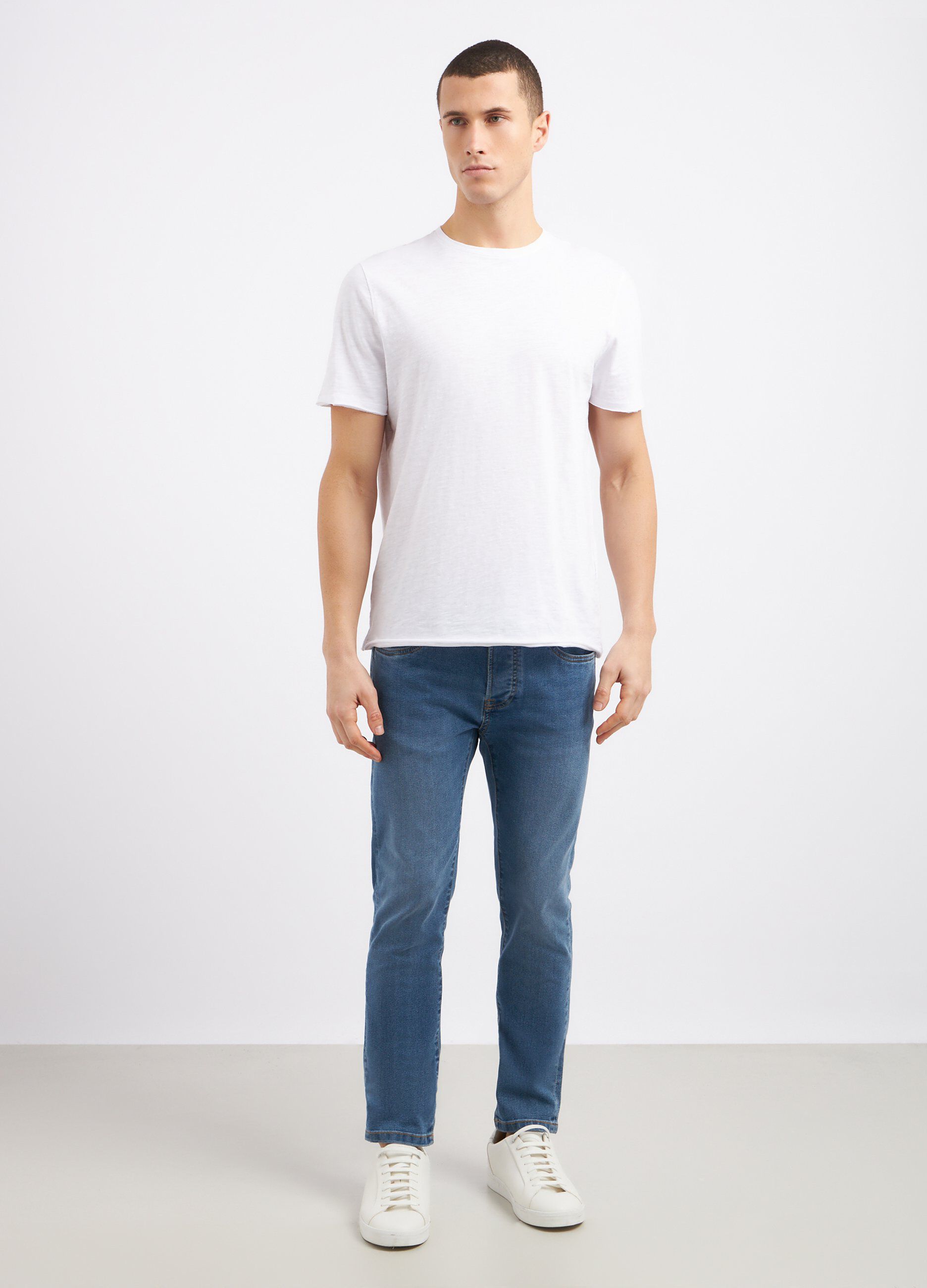 Jeans skinny in misto cotone stretch uomo_0