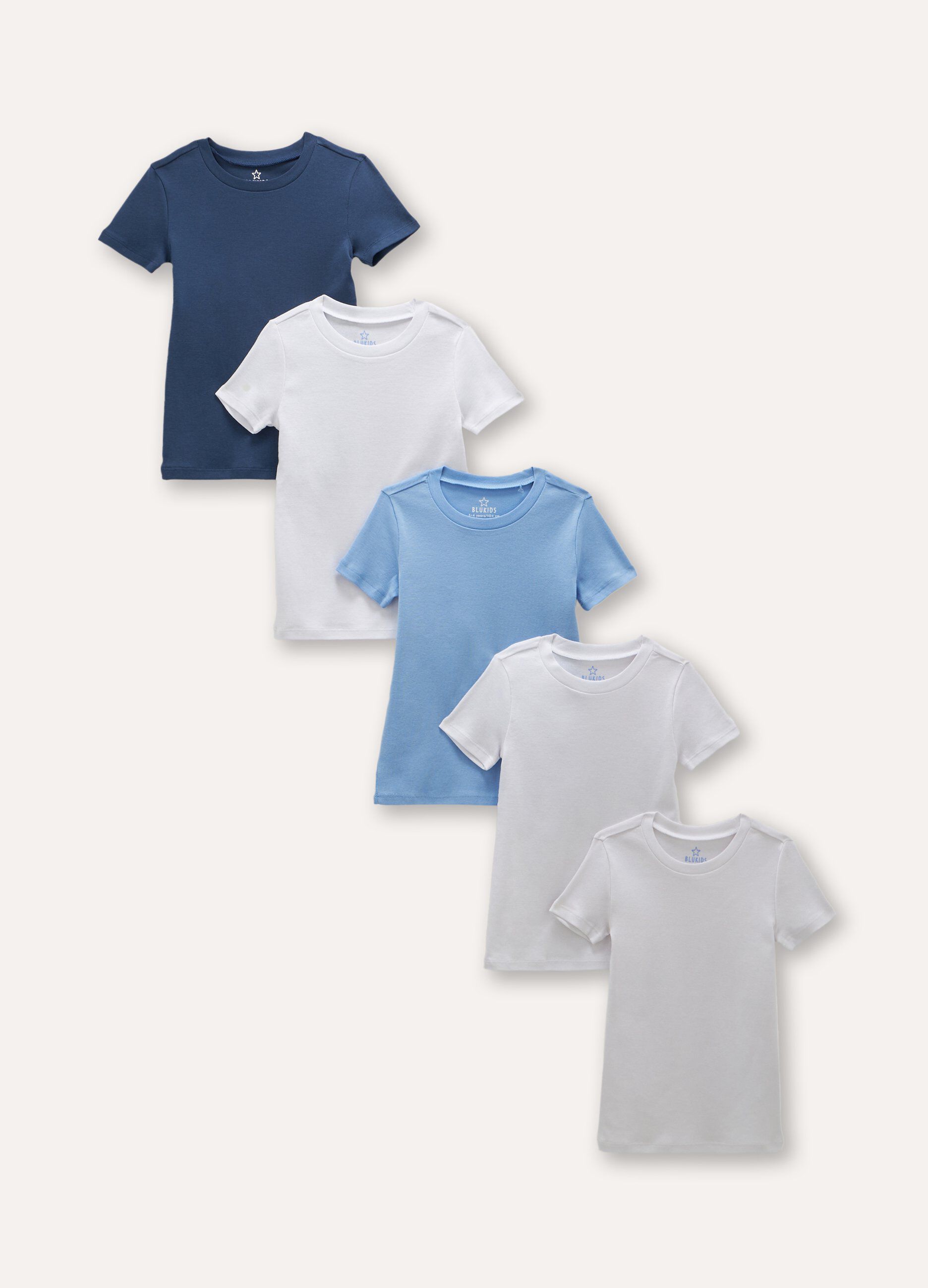 Pack 5 t-shirt intime in puro cotone bambino_0