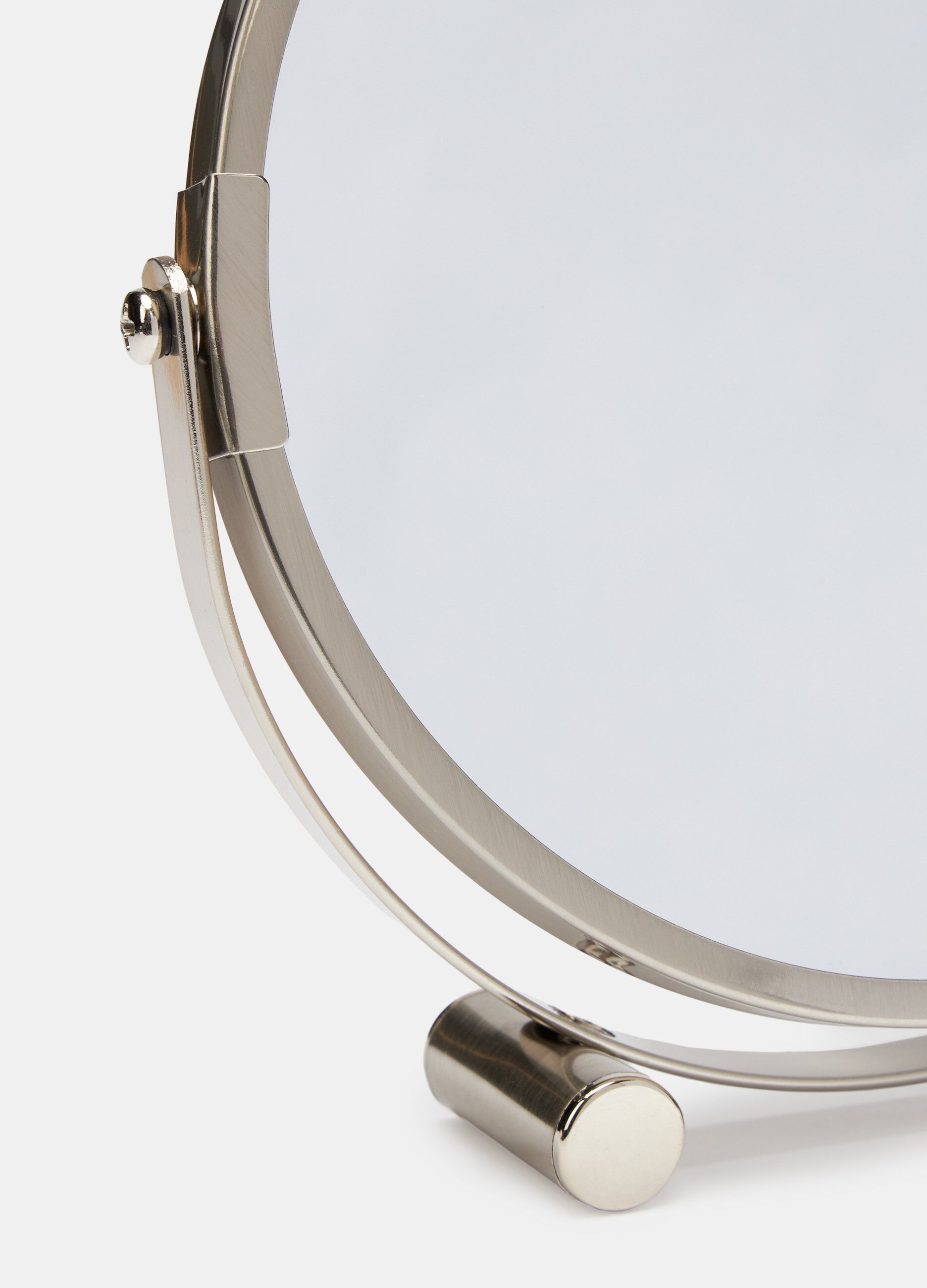 Specchio da tavolo con bordi in acciaio_1