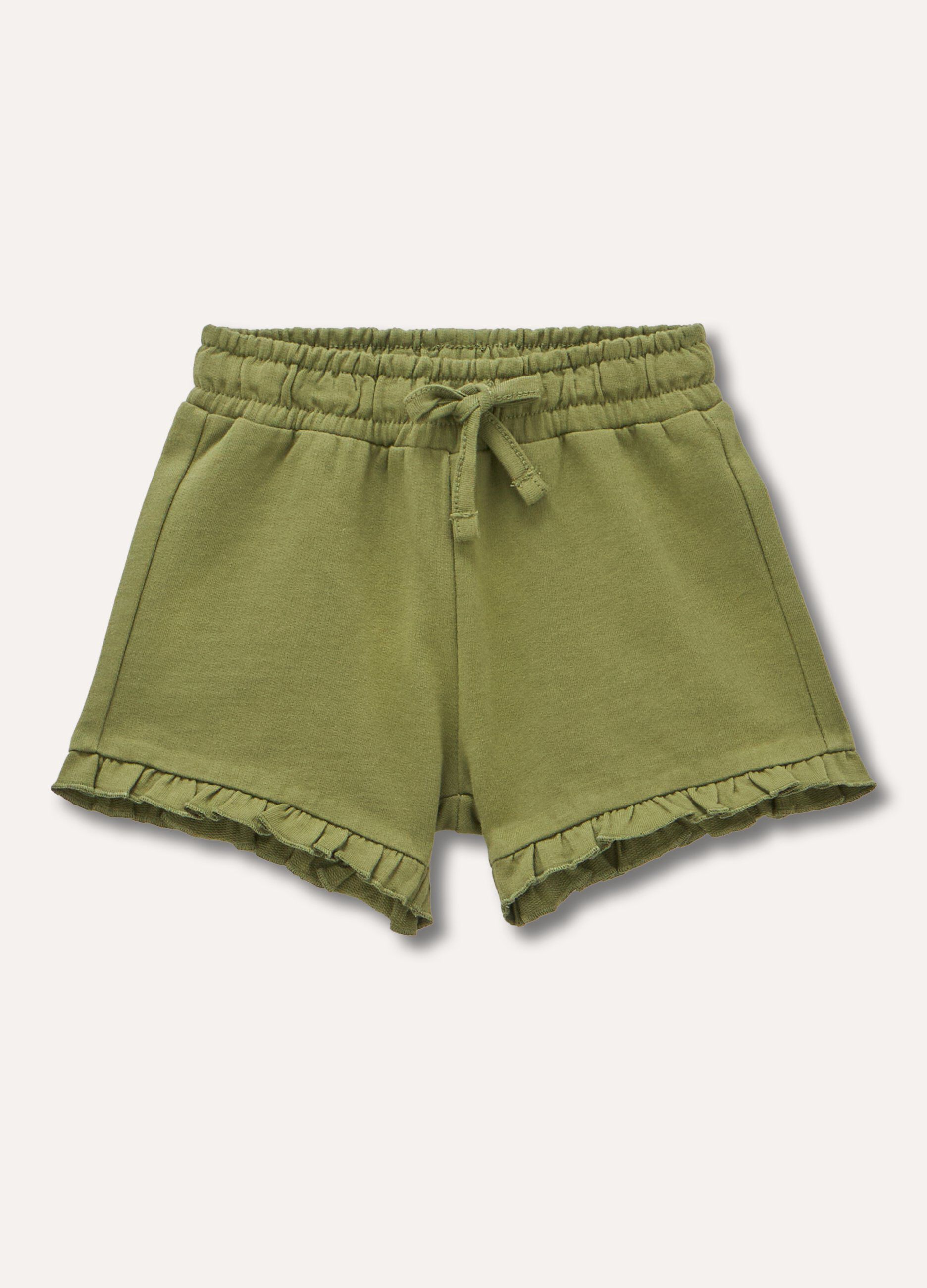 Shorts in puro cotone neonata_0