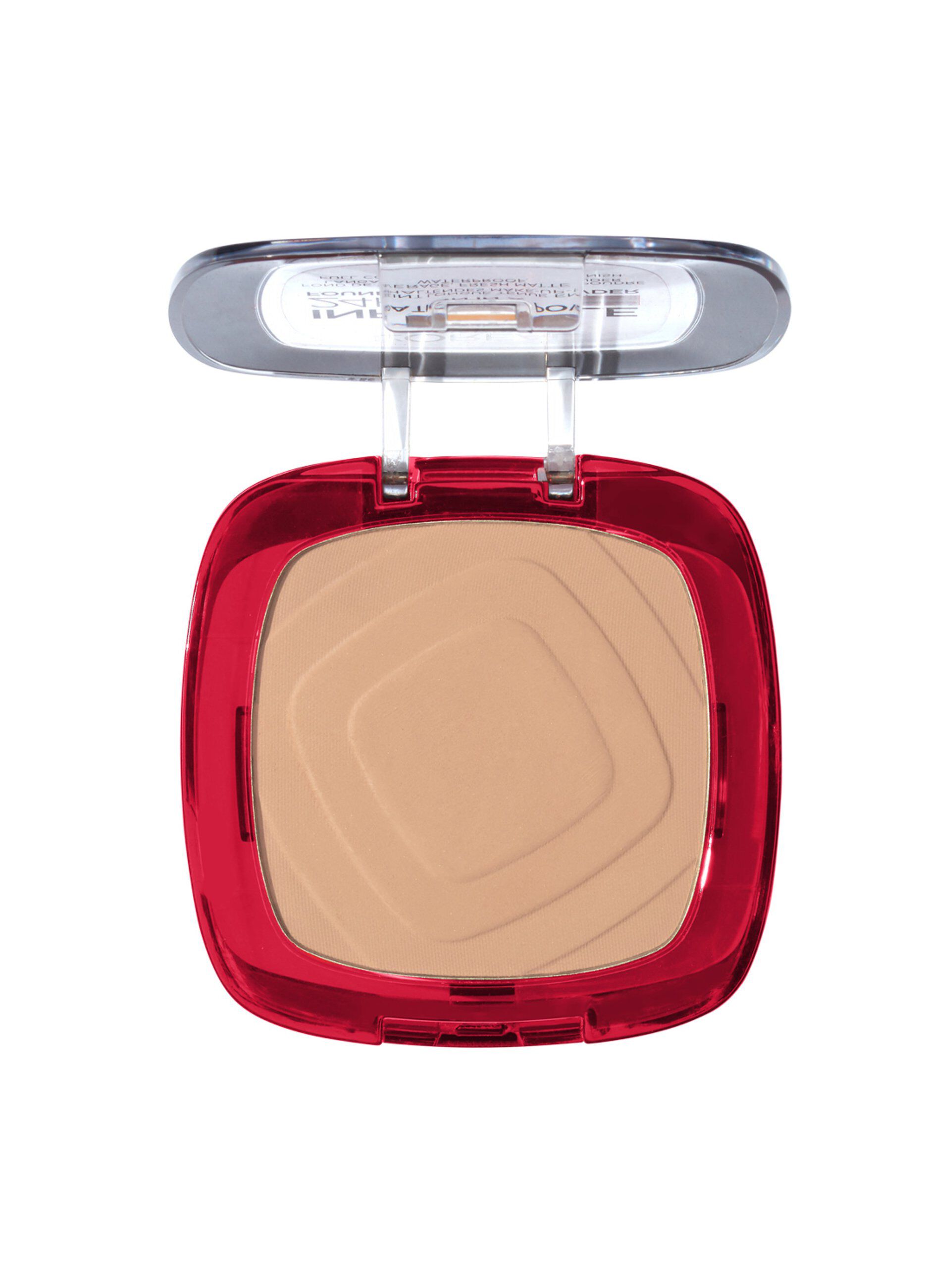 L'Oréal Paris Fondotinta compatto Infaillible 24H Fresh Wear, Formula in Polvere a Lunga Tenuta, Mask-Friendly, Low-Transfer e Waterproof, Copre come un fondotinta e opacizza come una polvere, 130 Beige Peau/True Beige._1