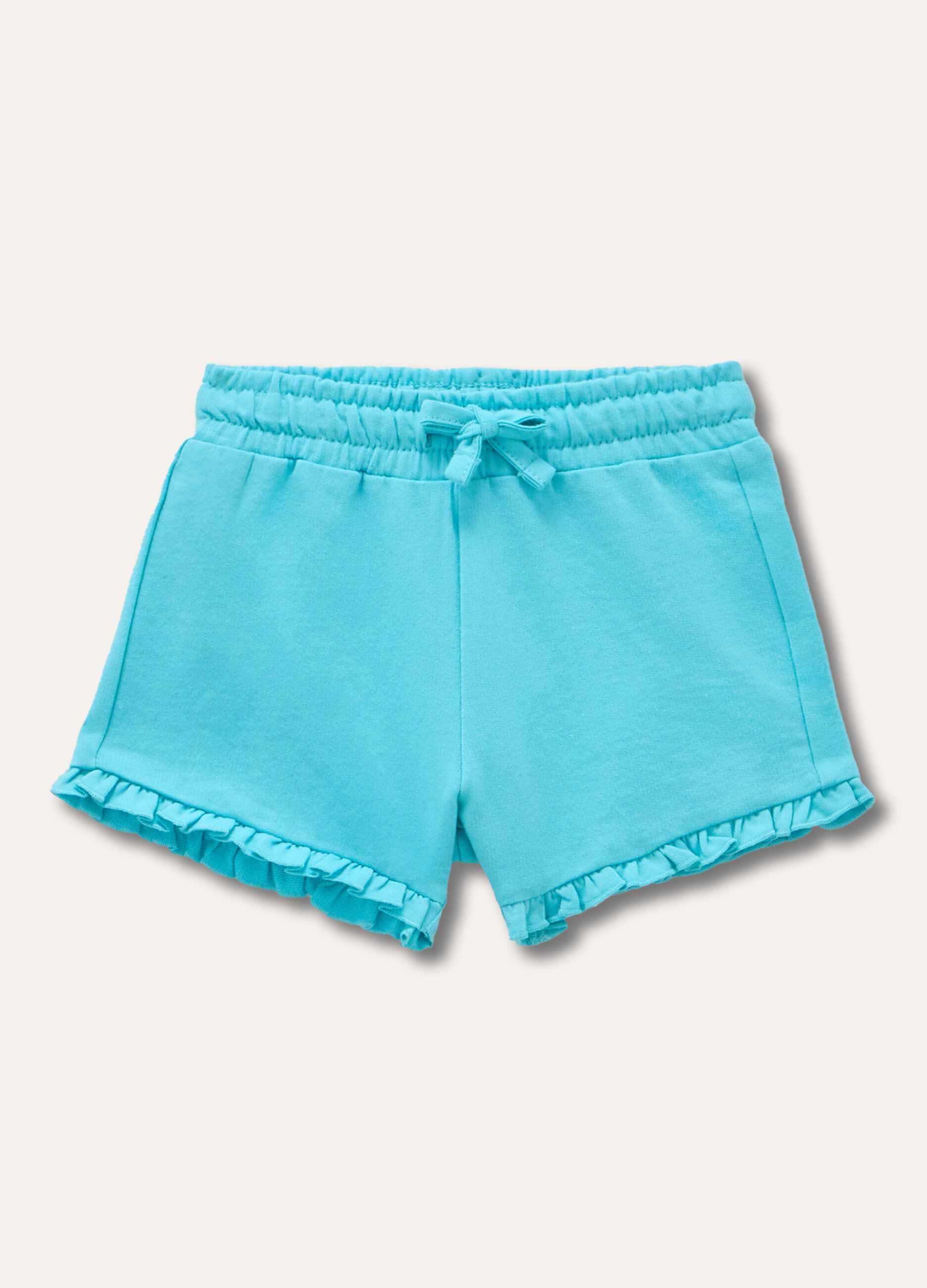 Shorts in puro cotone neonata_0