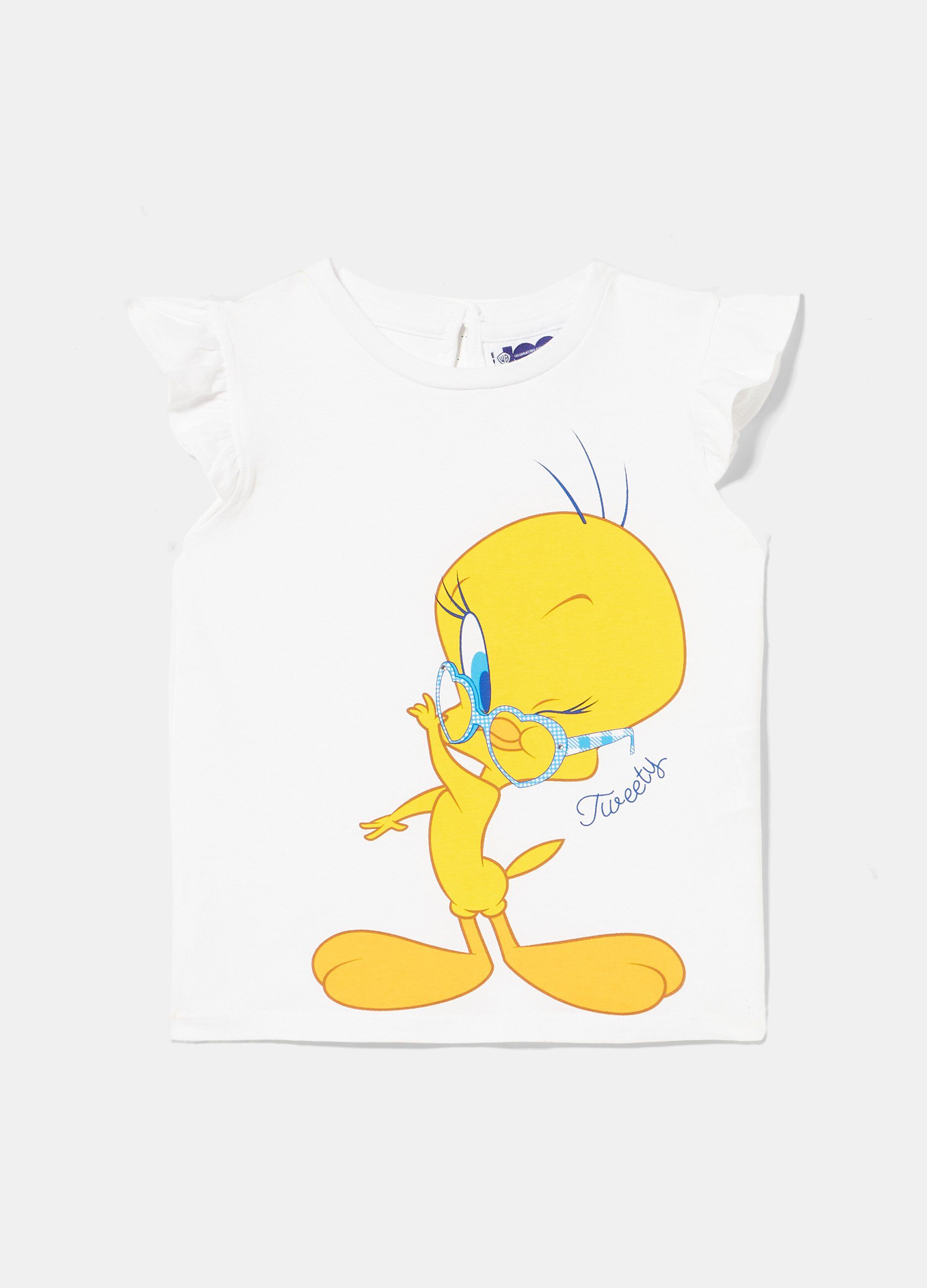 T-shirt con manica ad aletta neonata_0
