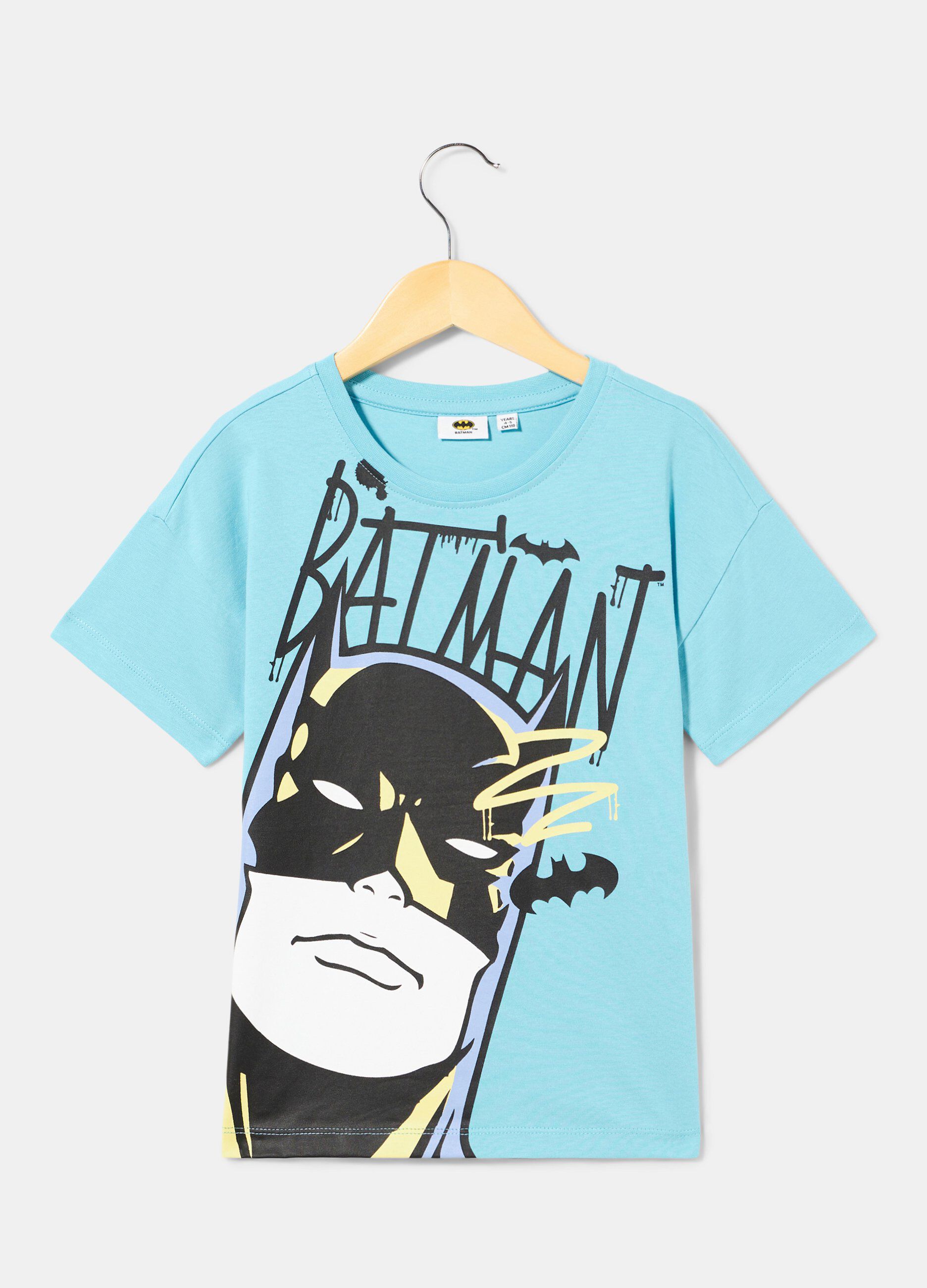 T-shirt Batman in jersey di puro cotone bambino_0