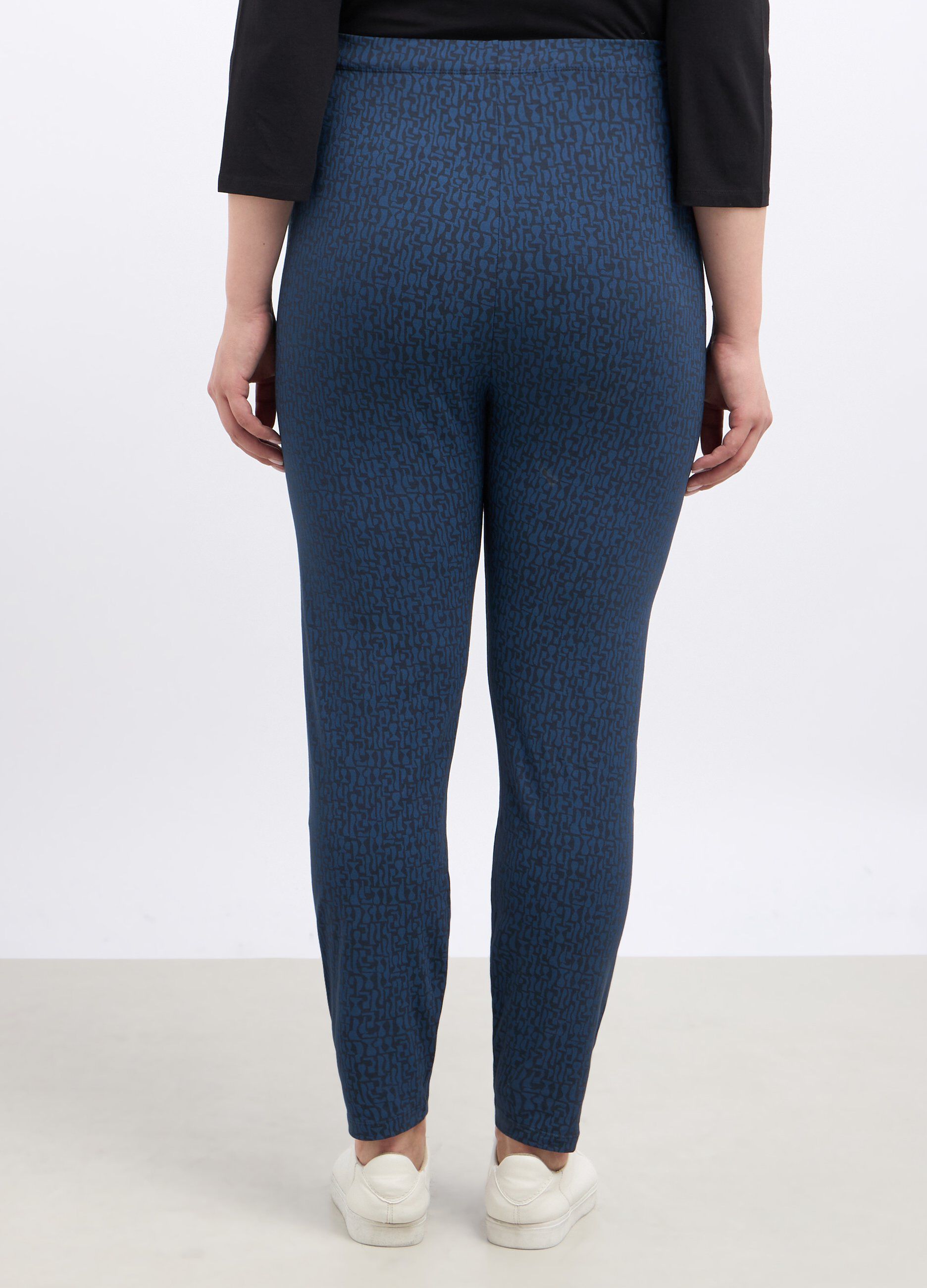 Leggings fitness in cotone stretch donna curvy_1