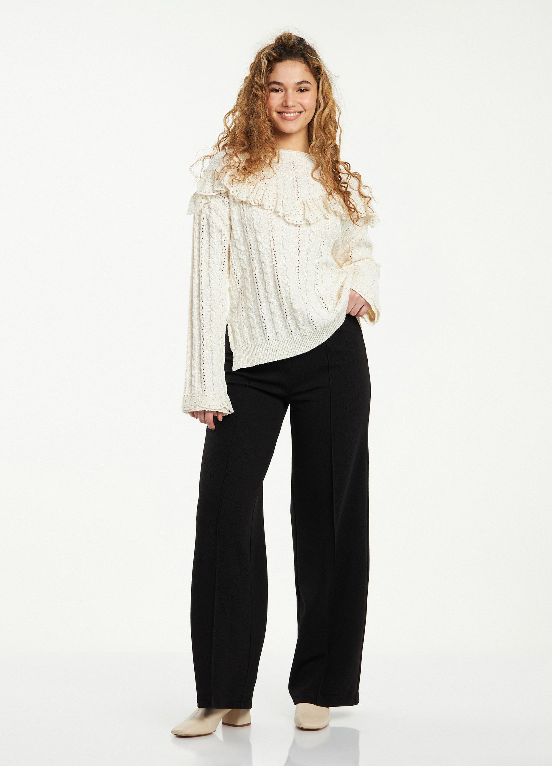 Pantaloni wide leg donna