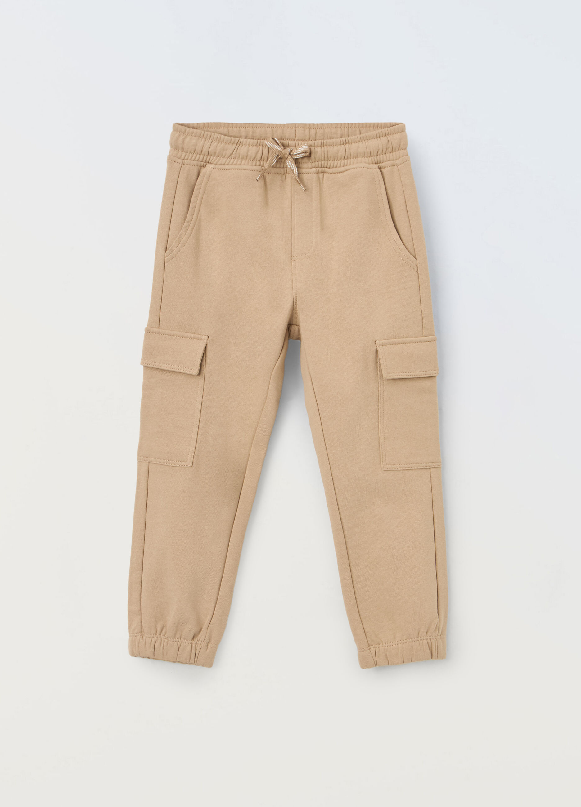 Jogger cargo in puro cotone bambino_0