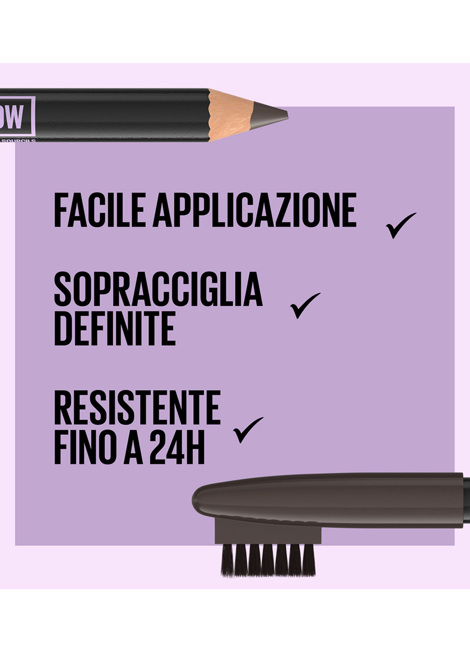 Maybelline New York Express Brows 2-in-1, Matita Ombretto per sopracciglia naturalmente definite, Blonde (02)._4