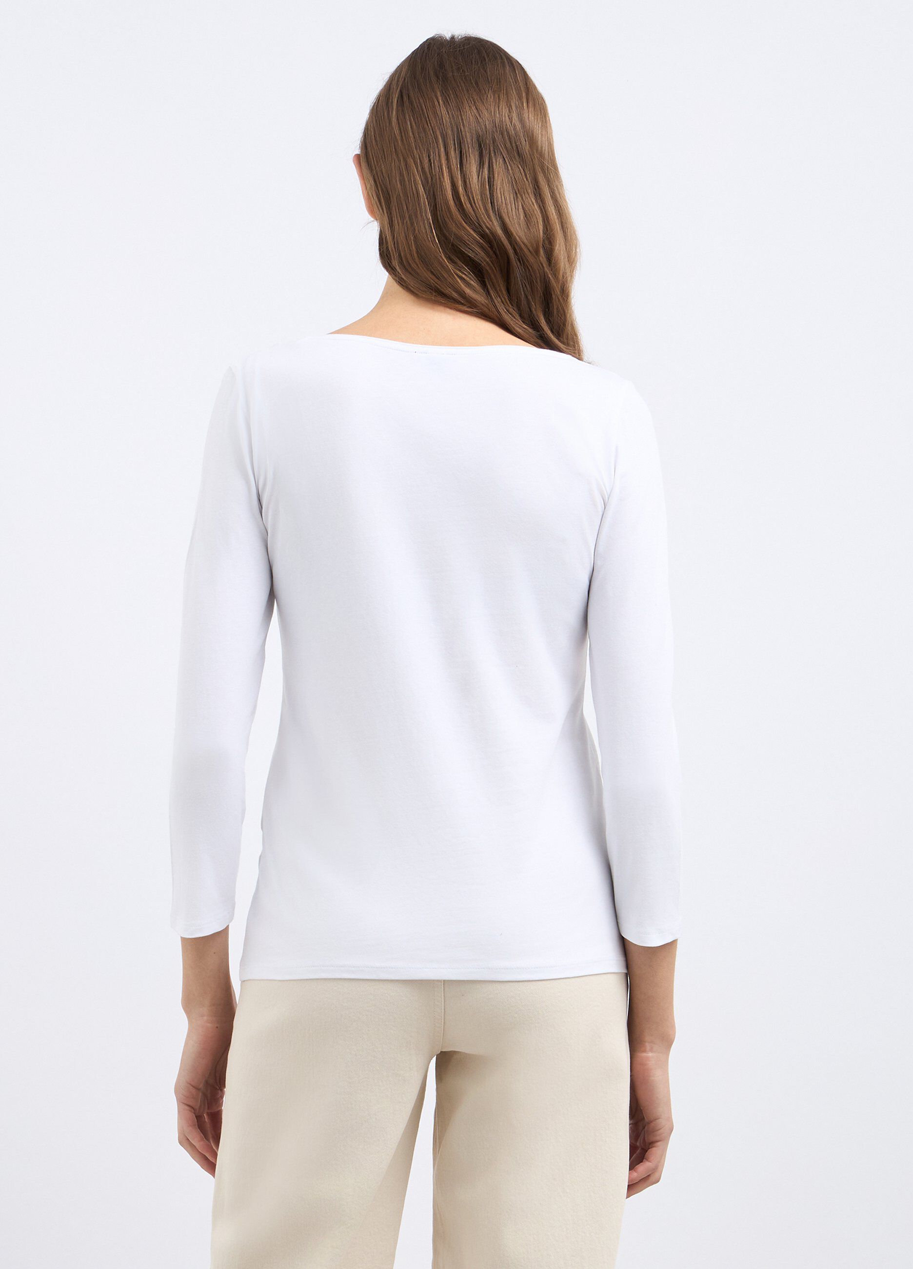 T-shirt in cotone stretch donna_1