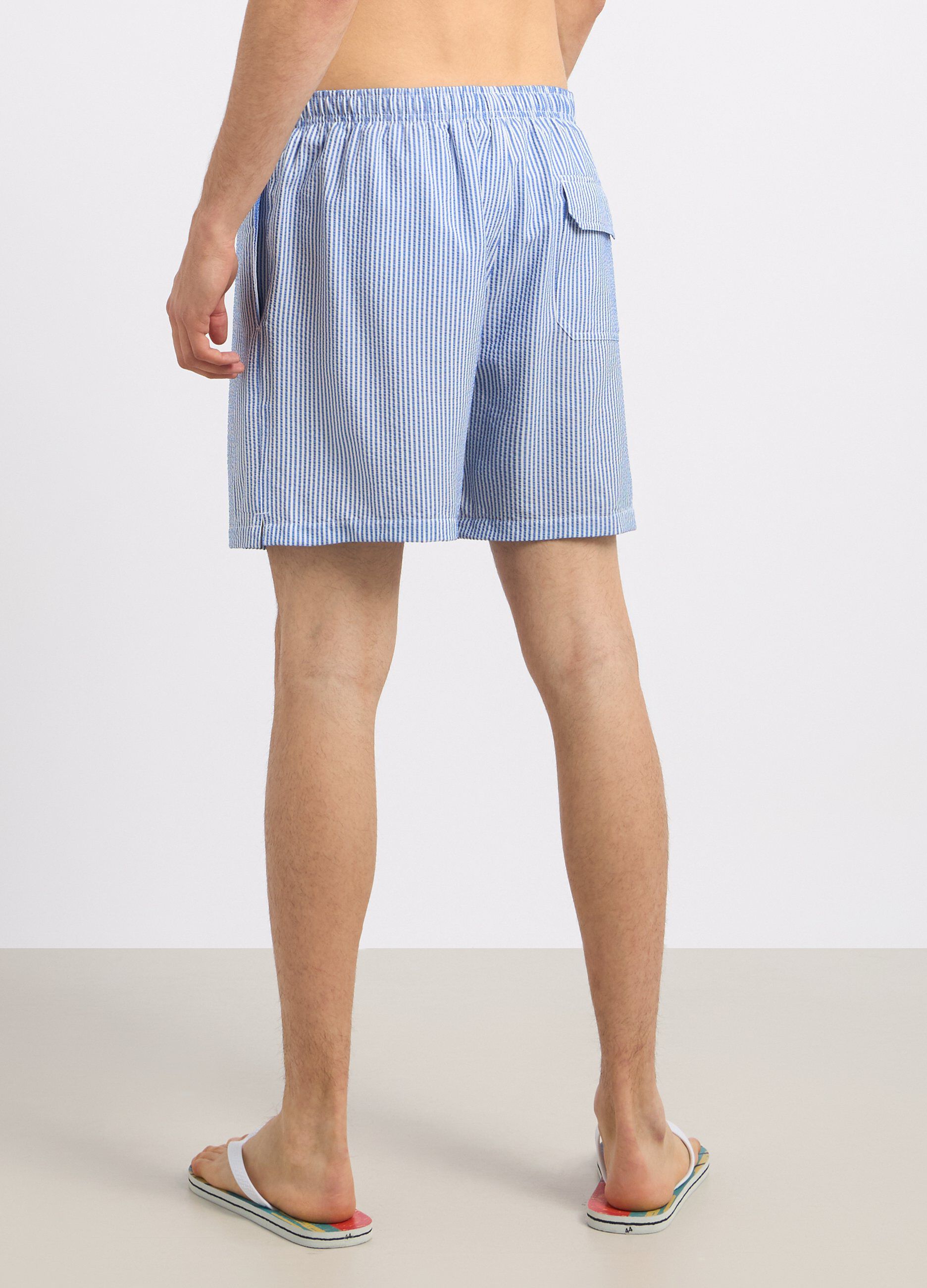 Costume shorts con motivo a righe uomo_1