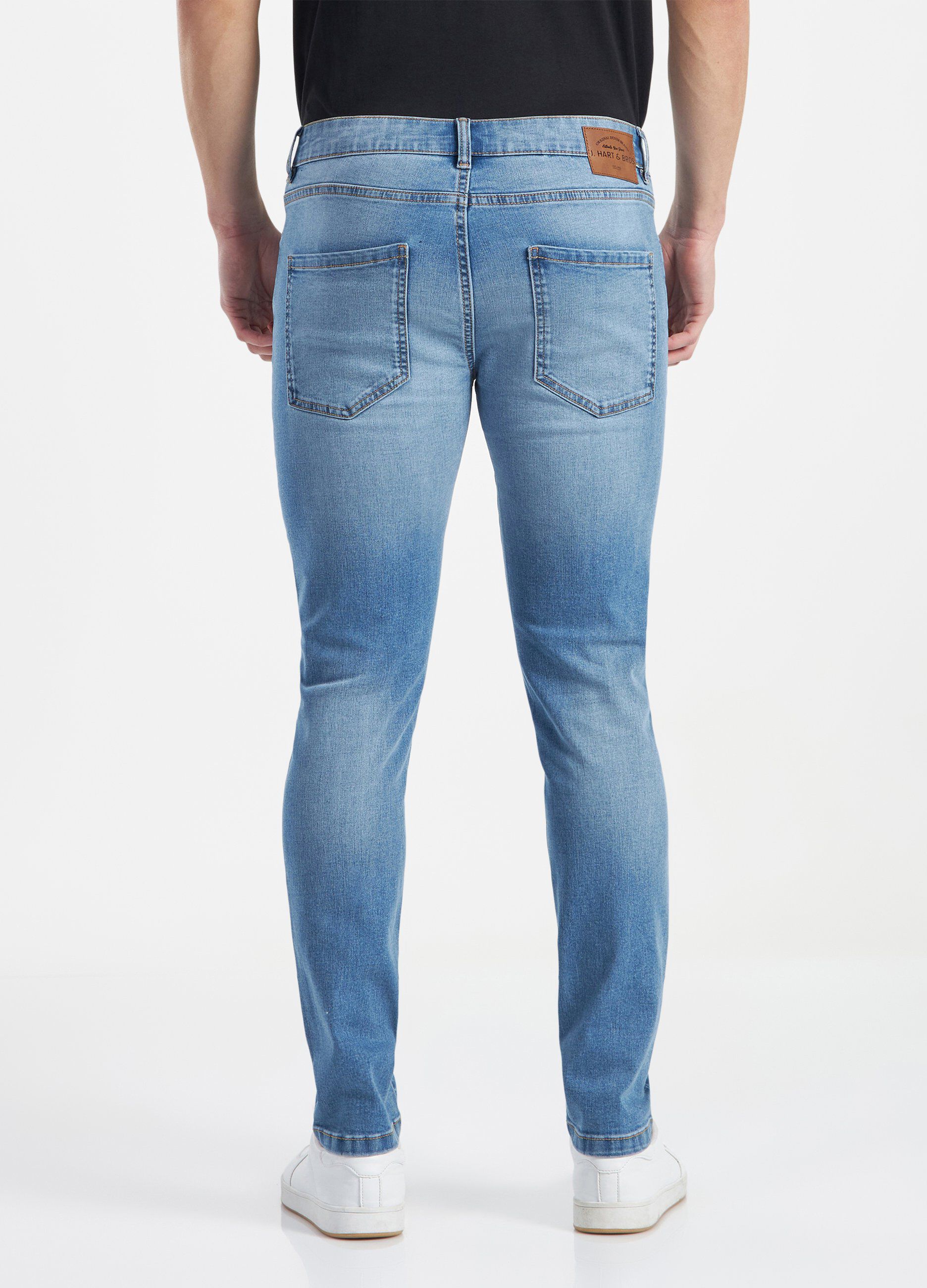 Jeans skinny fit stone washed uomo_1
