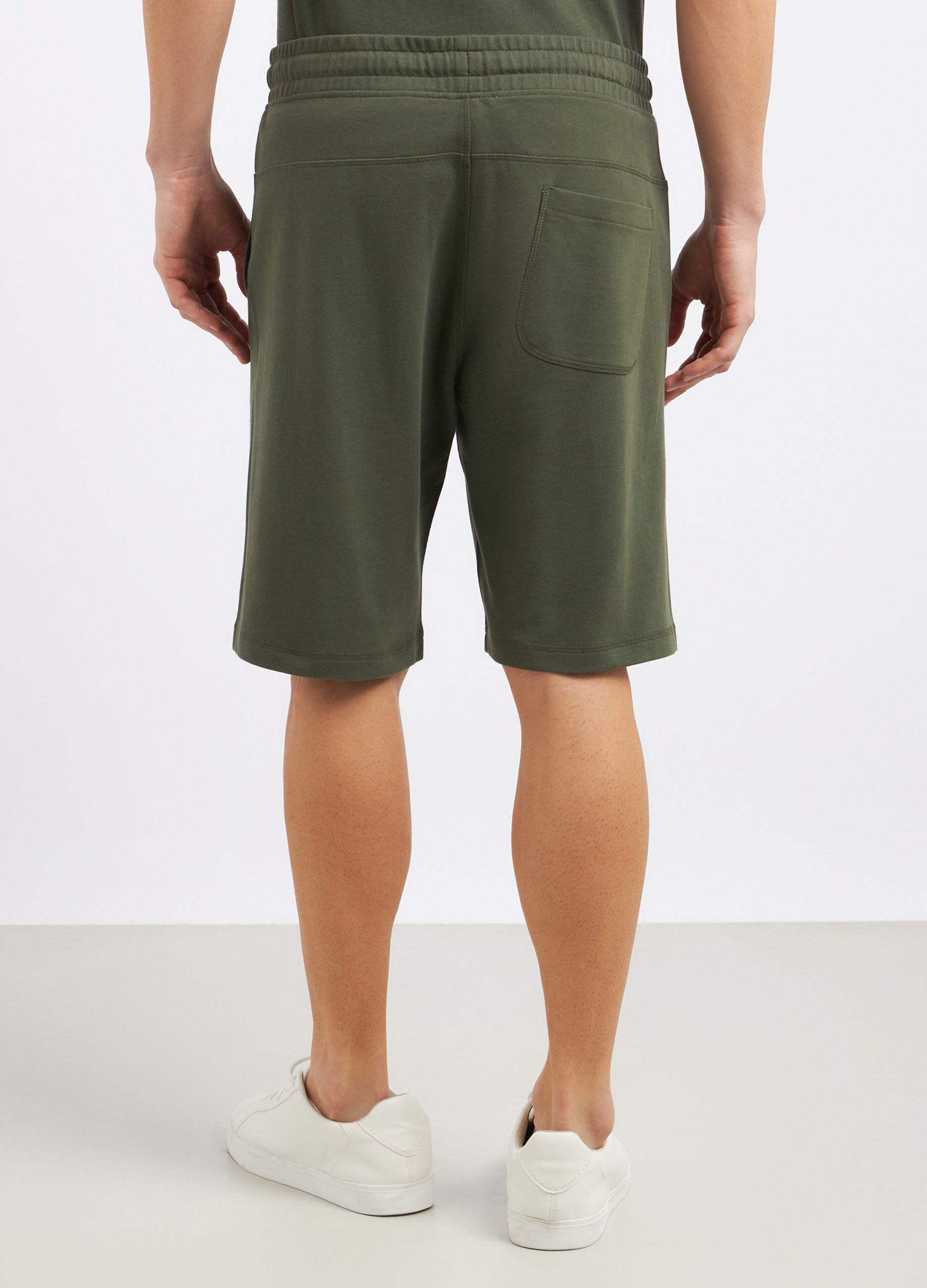 Shorts in felpa di puro cotone uomo_1