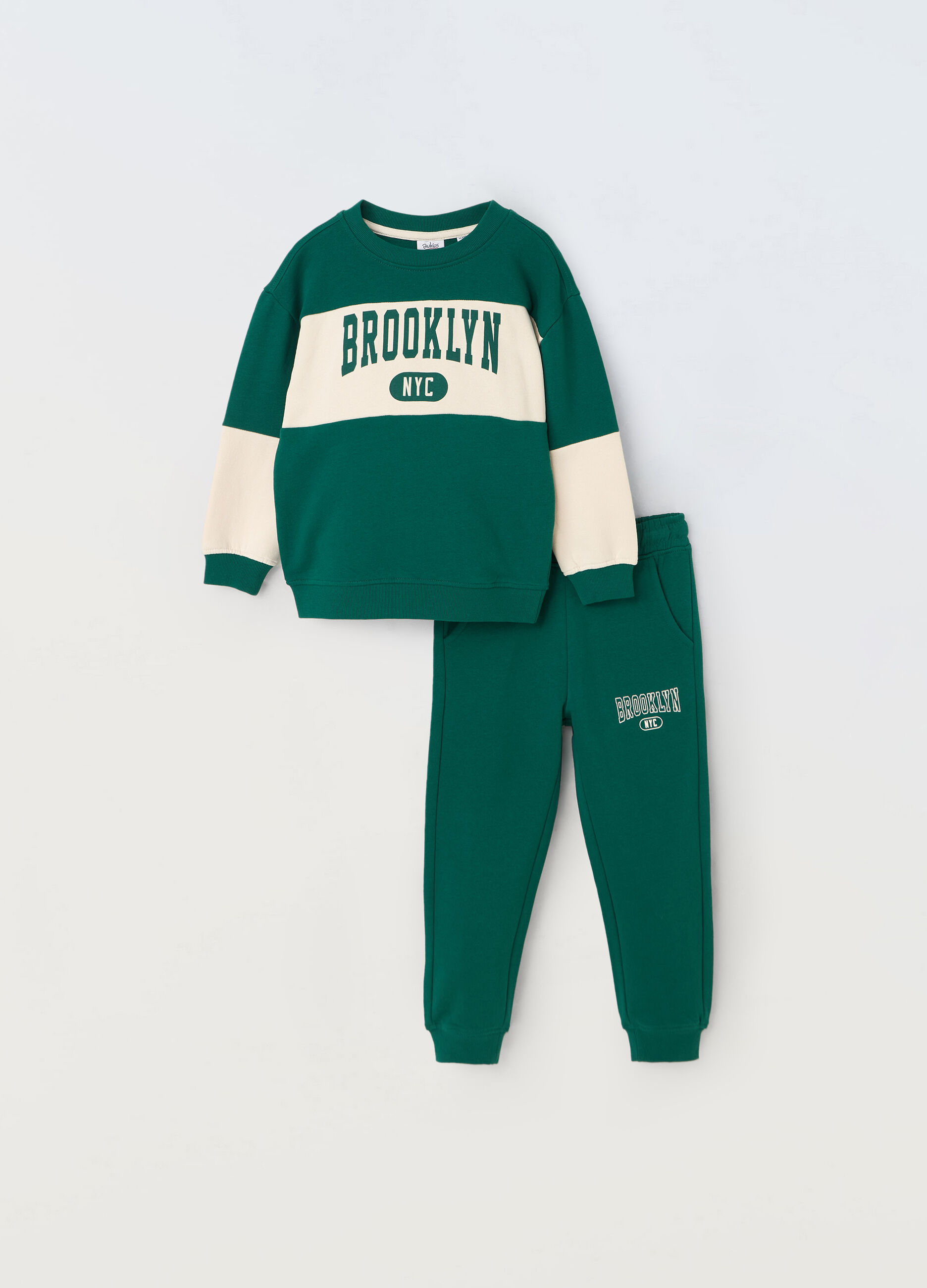 Jogging set in french terry puro cotone bambino_0