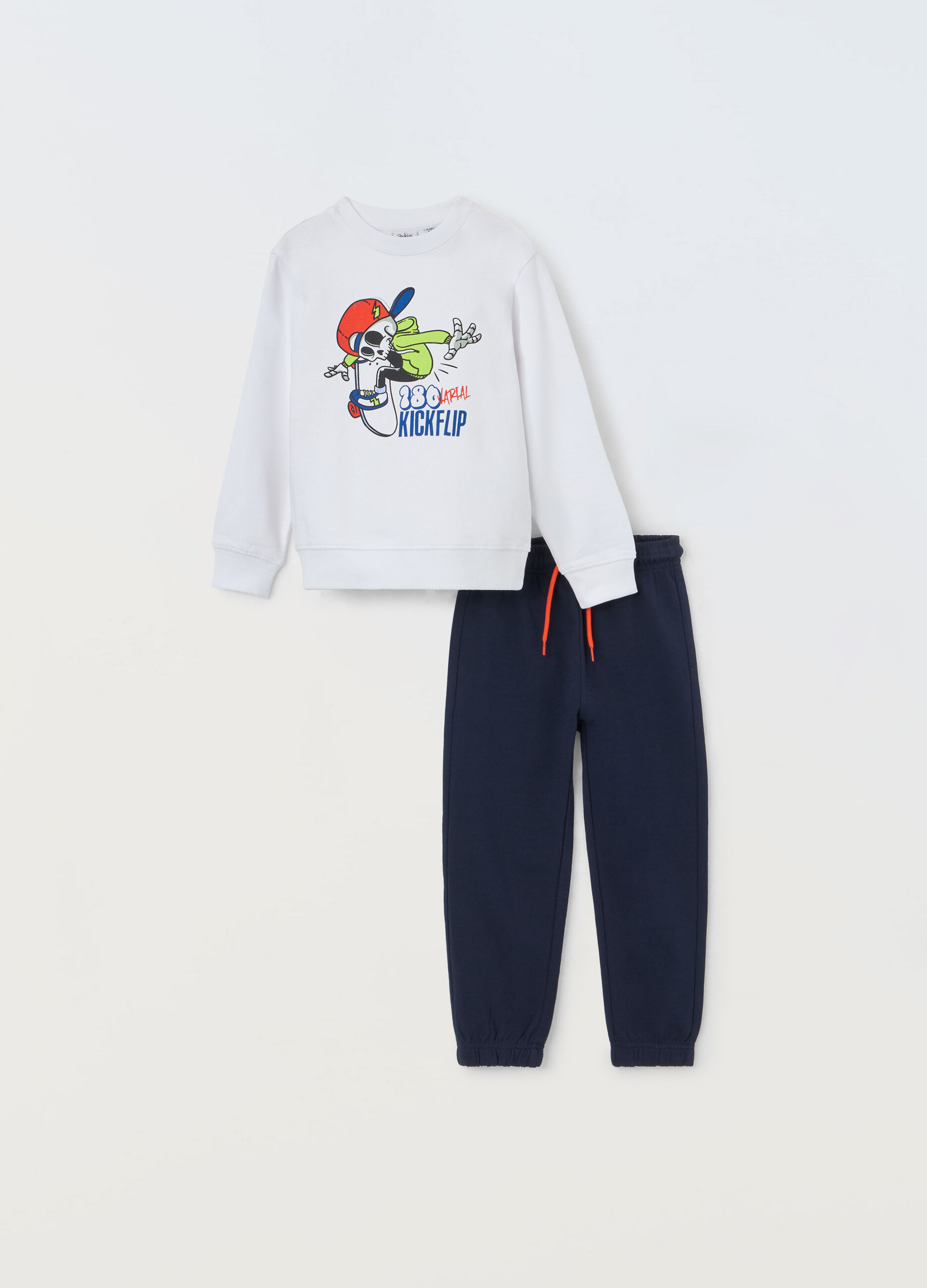 Jogging set in puro cotone bambino_0