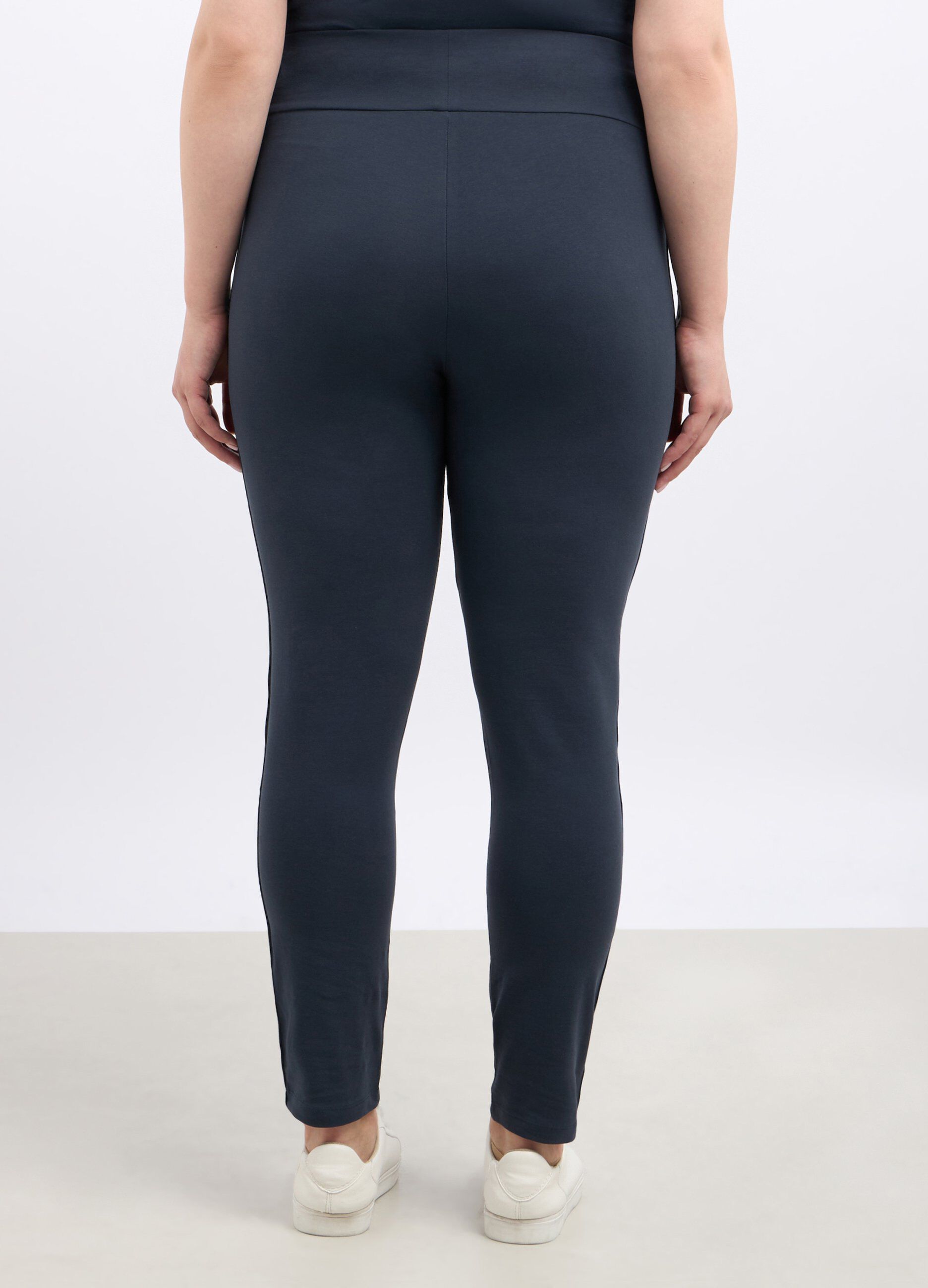 Leggings fitness in cotone stretch donna curvy_1
