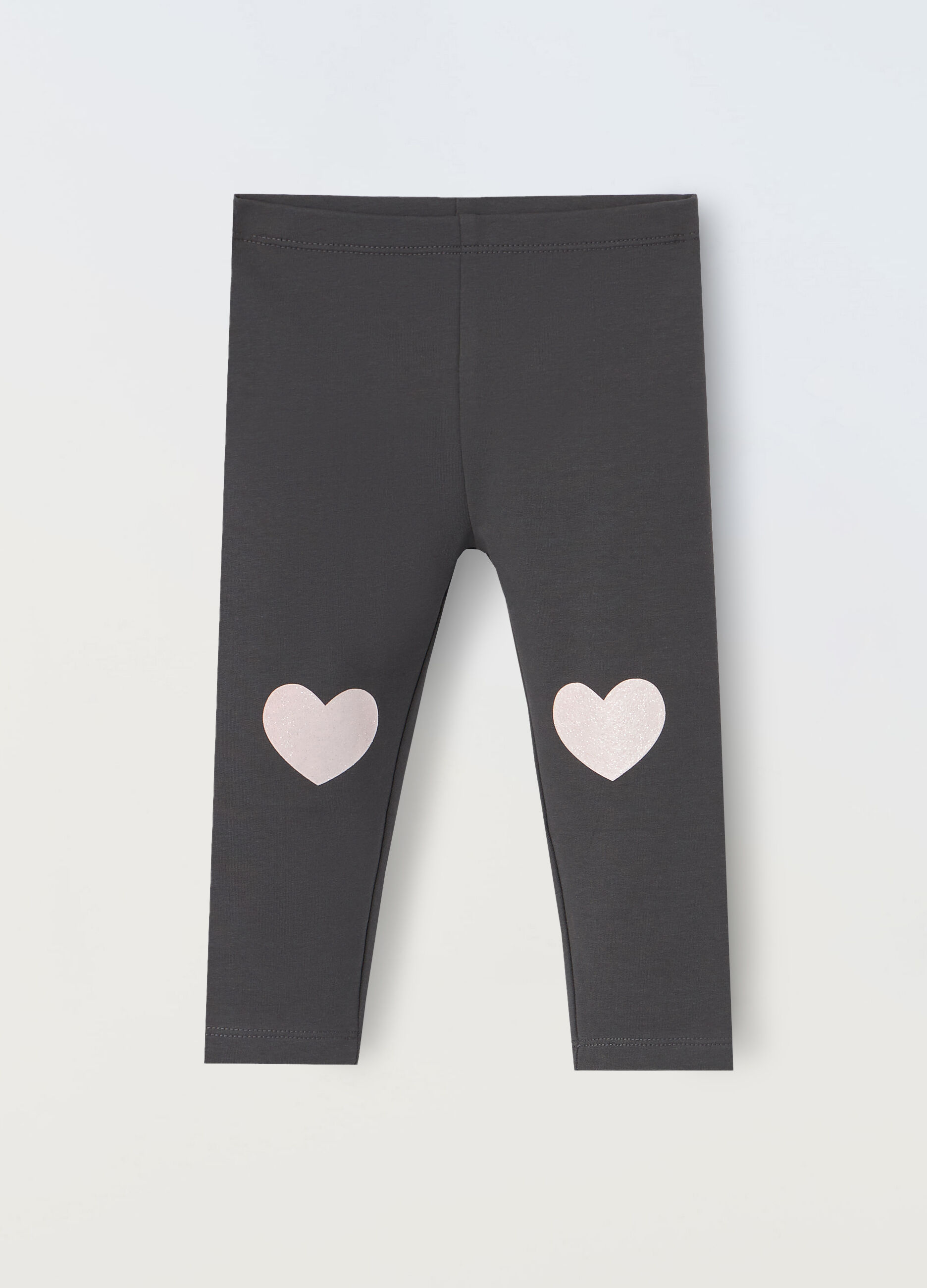 Leggings con stampa glitter neonata_0