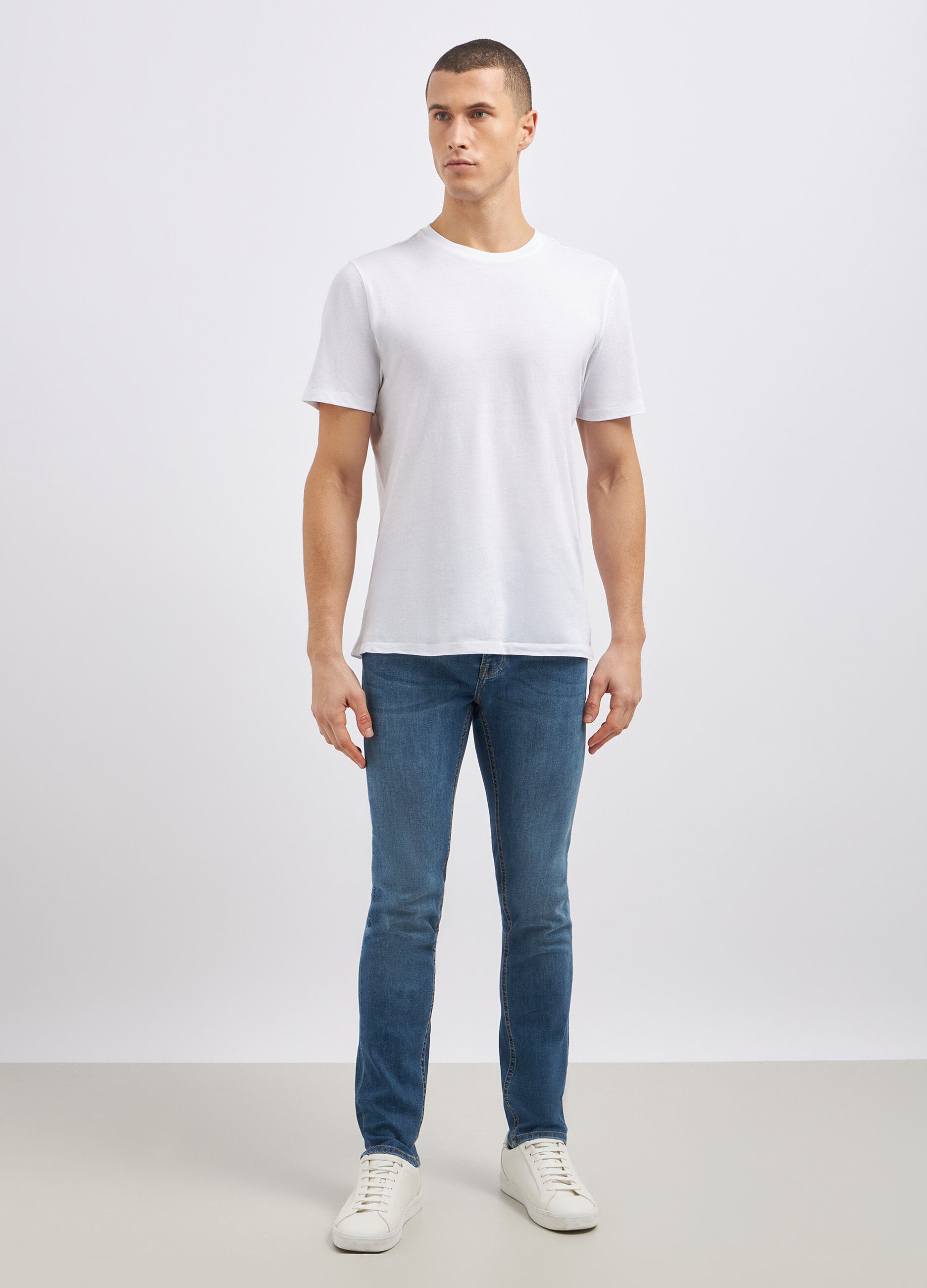 Jeans slim fit misto cotone uomo_0