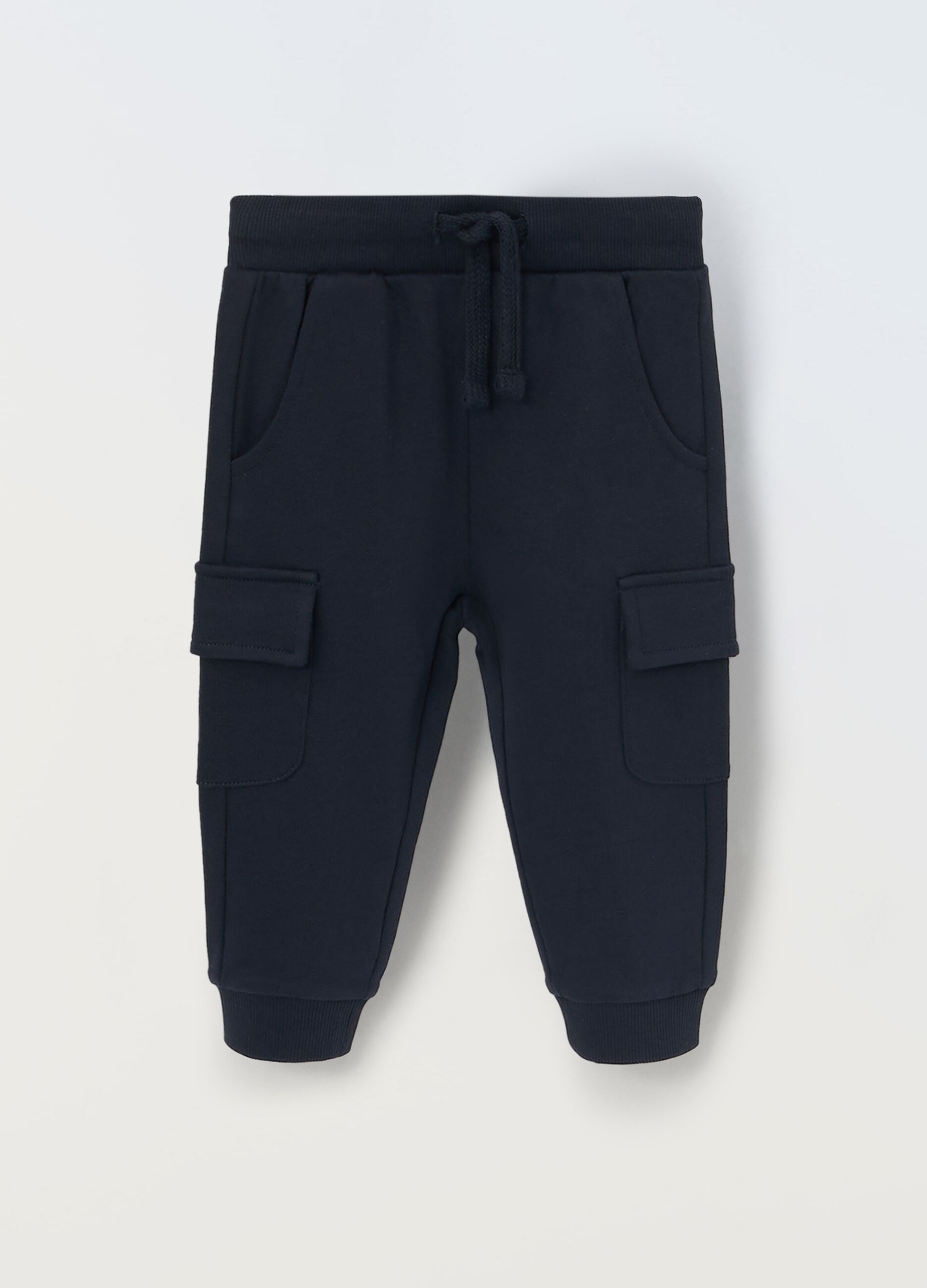 Joggers cargo in puro cotone neonato_0