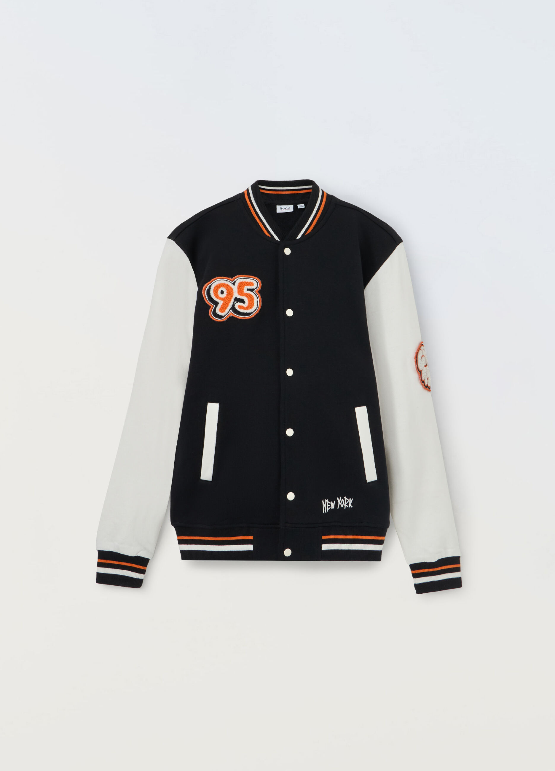 Giacca varsity in puro cotone ragazzo_0