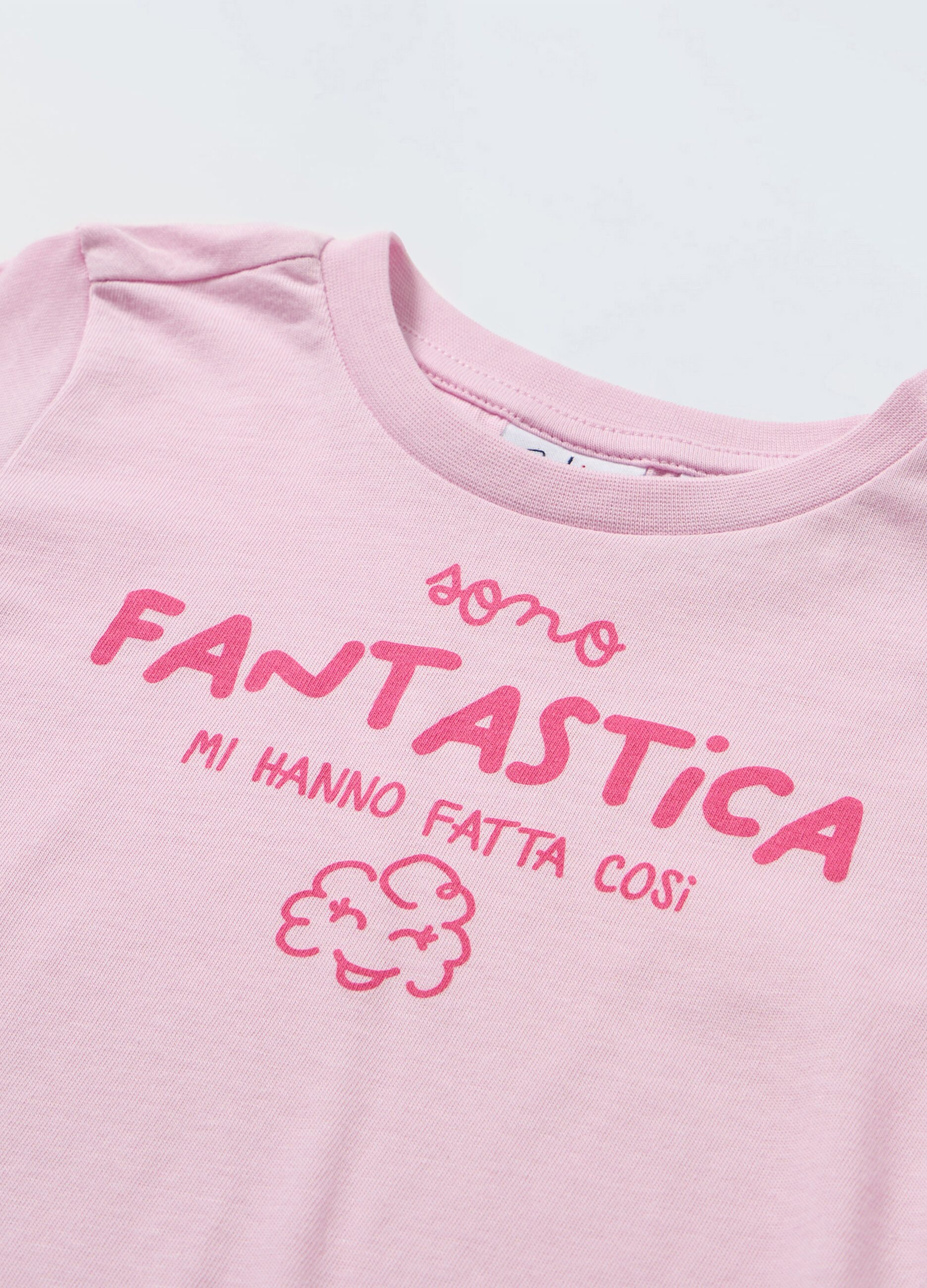 T-shirt in puro cotone a maniche lunghe neonata_1