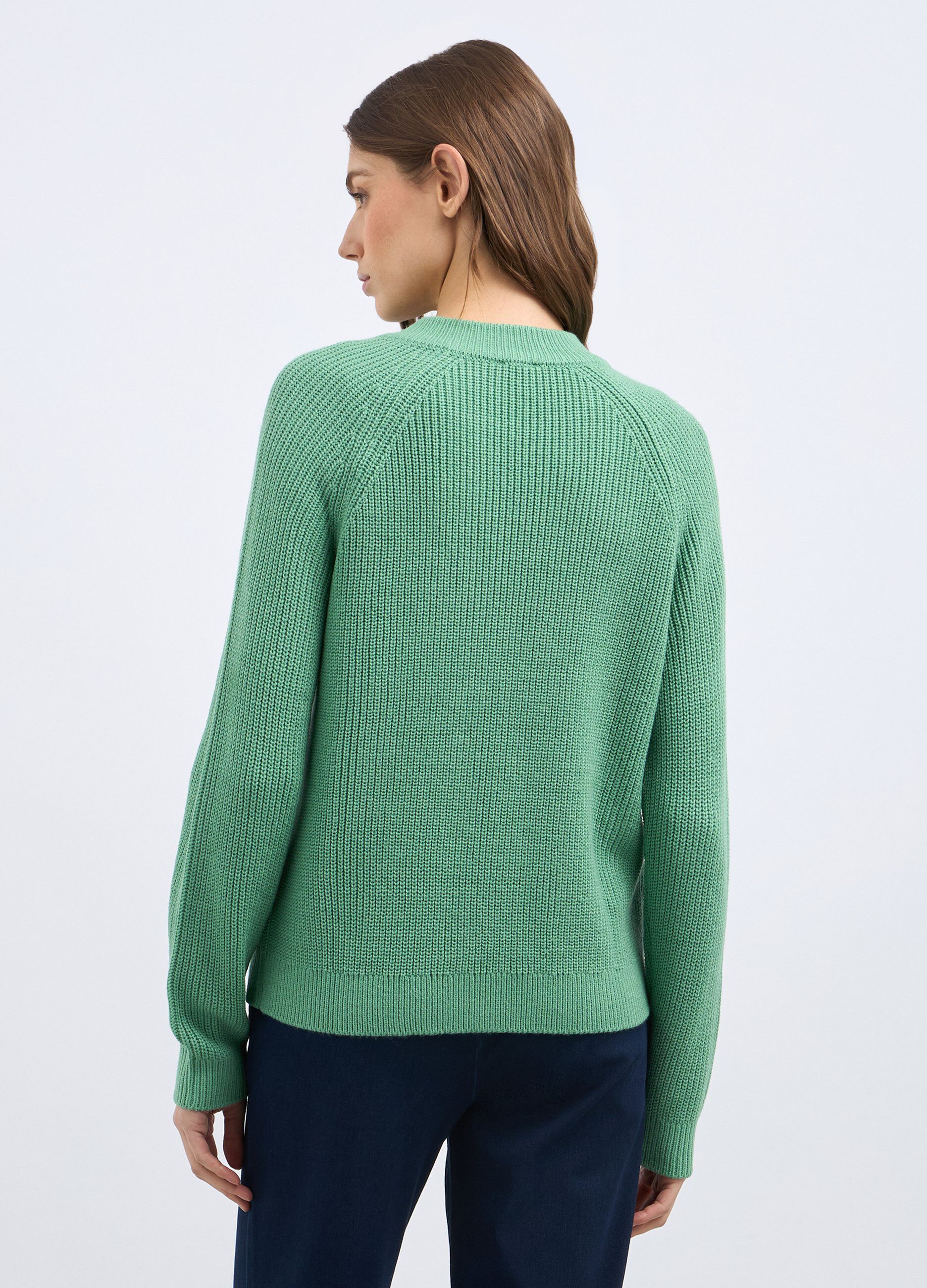 Pullover tricot con manica raglan donna_1