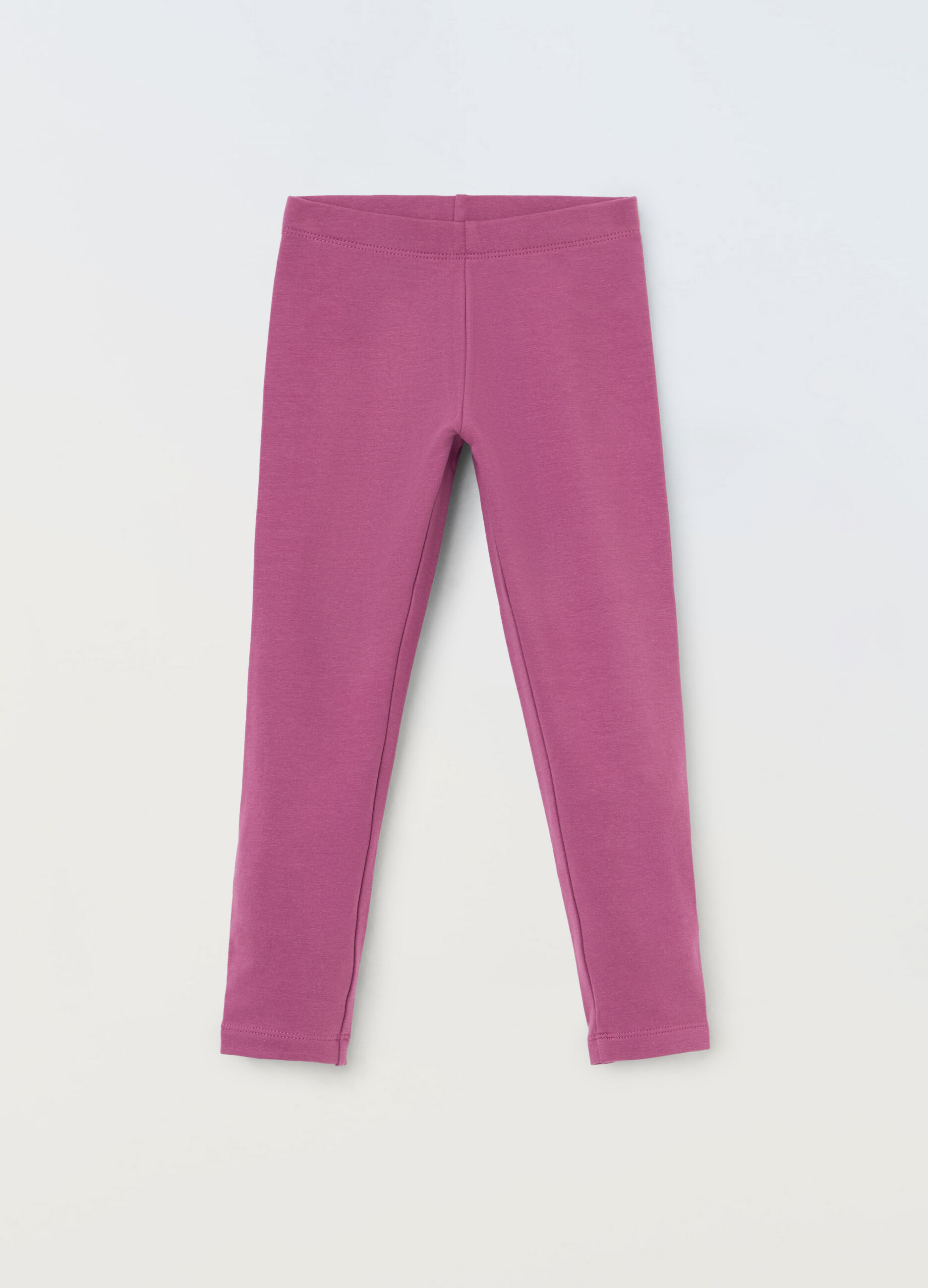 Leggings in french terry stretch bambina_0