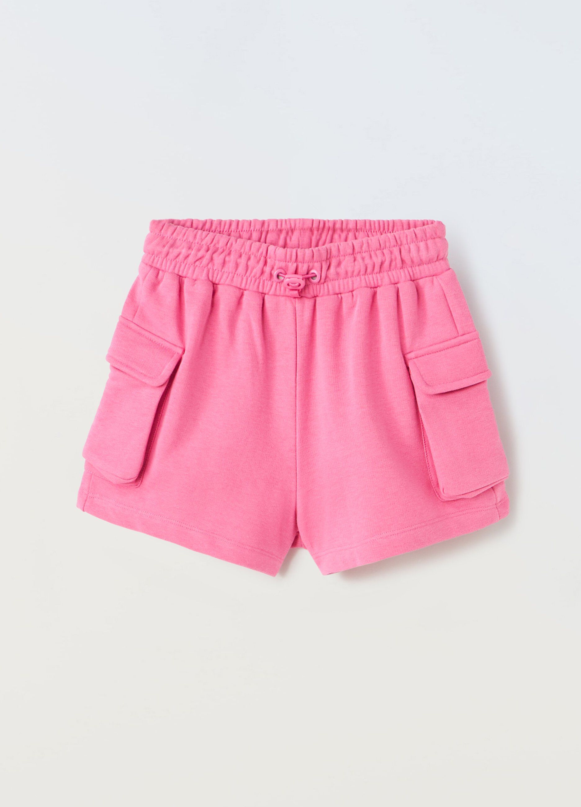 Shorts cargo in misto cotone ragazza_0