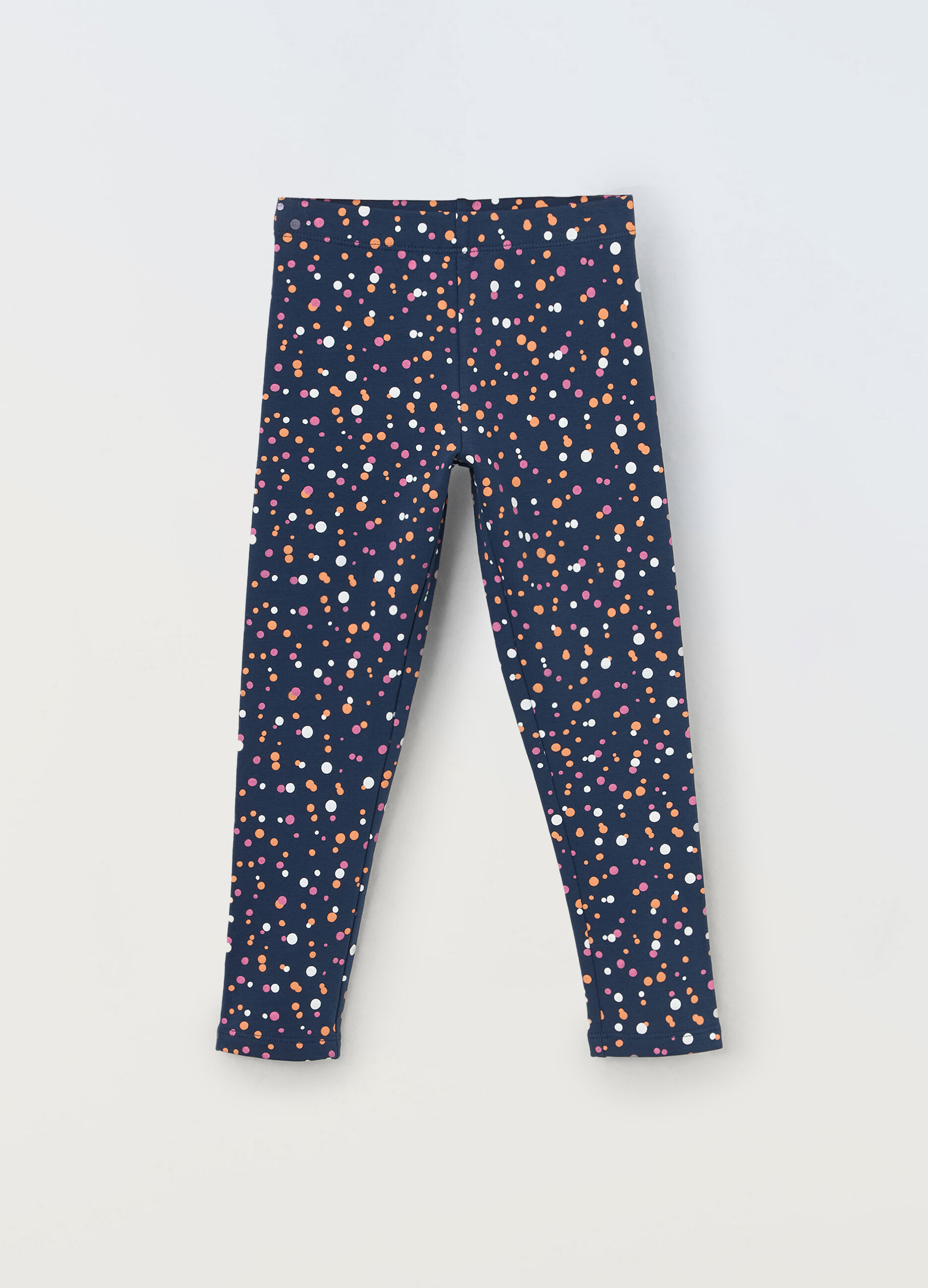 Leggings in french terry stretch bambina_0