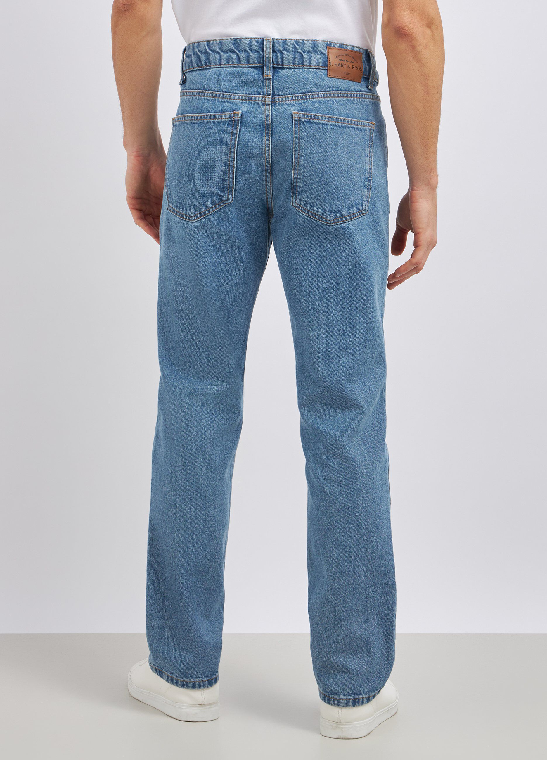 Jeans regular fit in puro cotone uomo_2