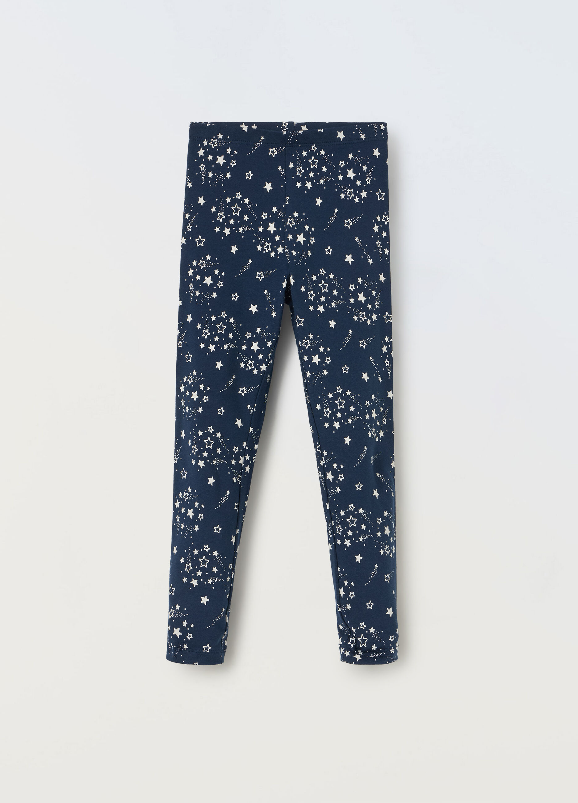 Leggings in cotone stretch bambina_0