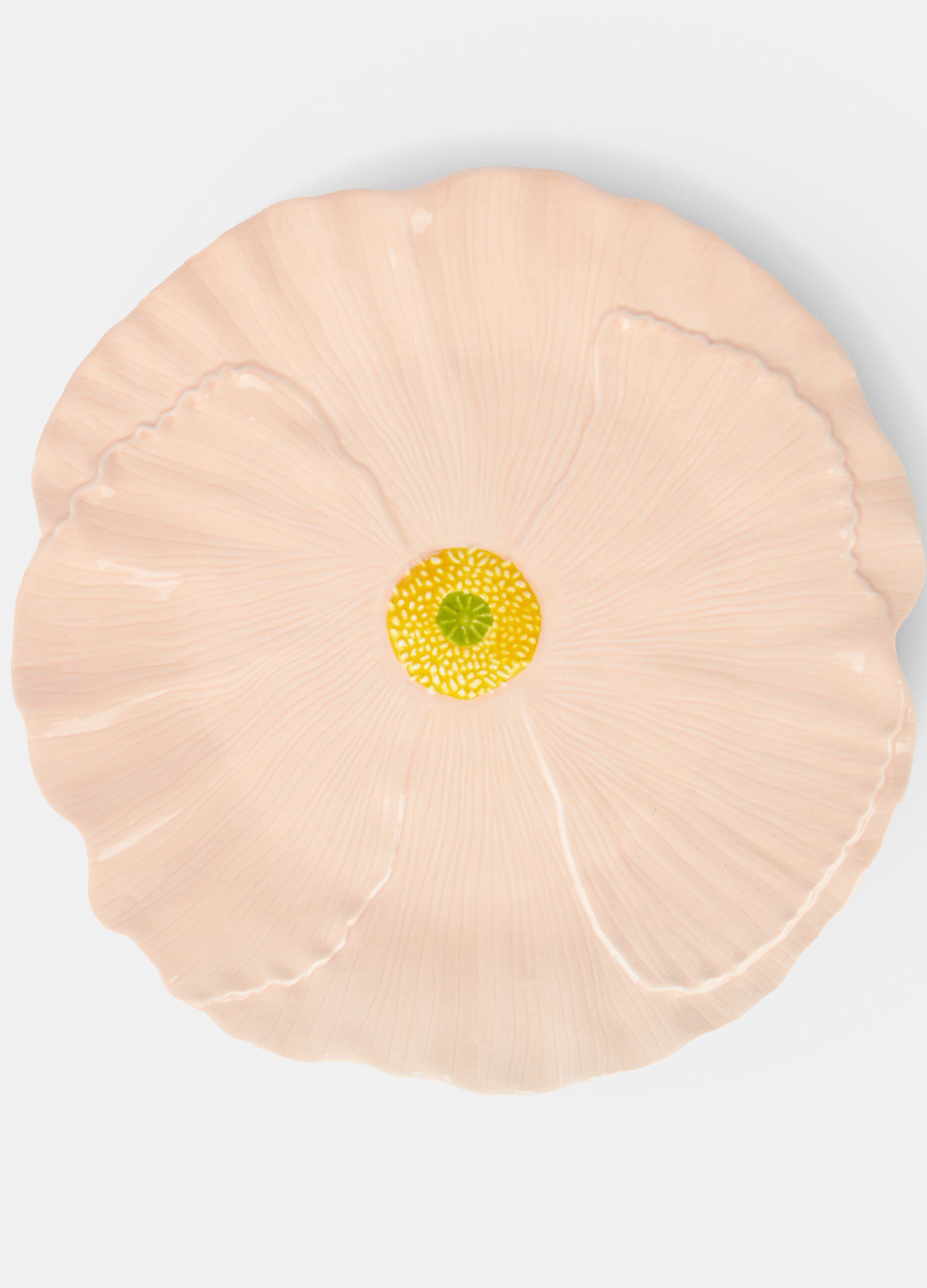 Piatto da portata in ceramica a forma di fiore_0
