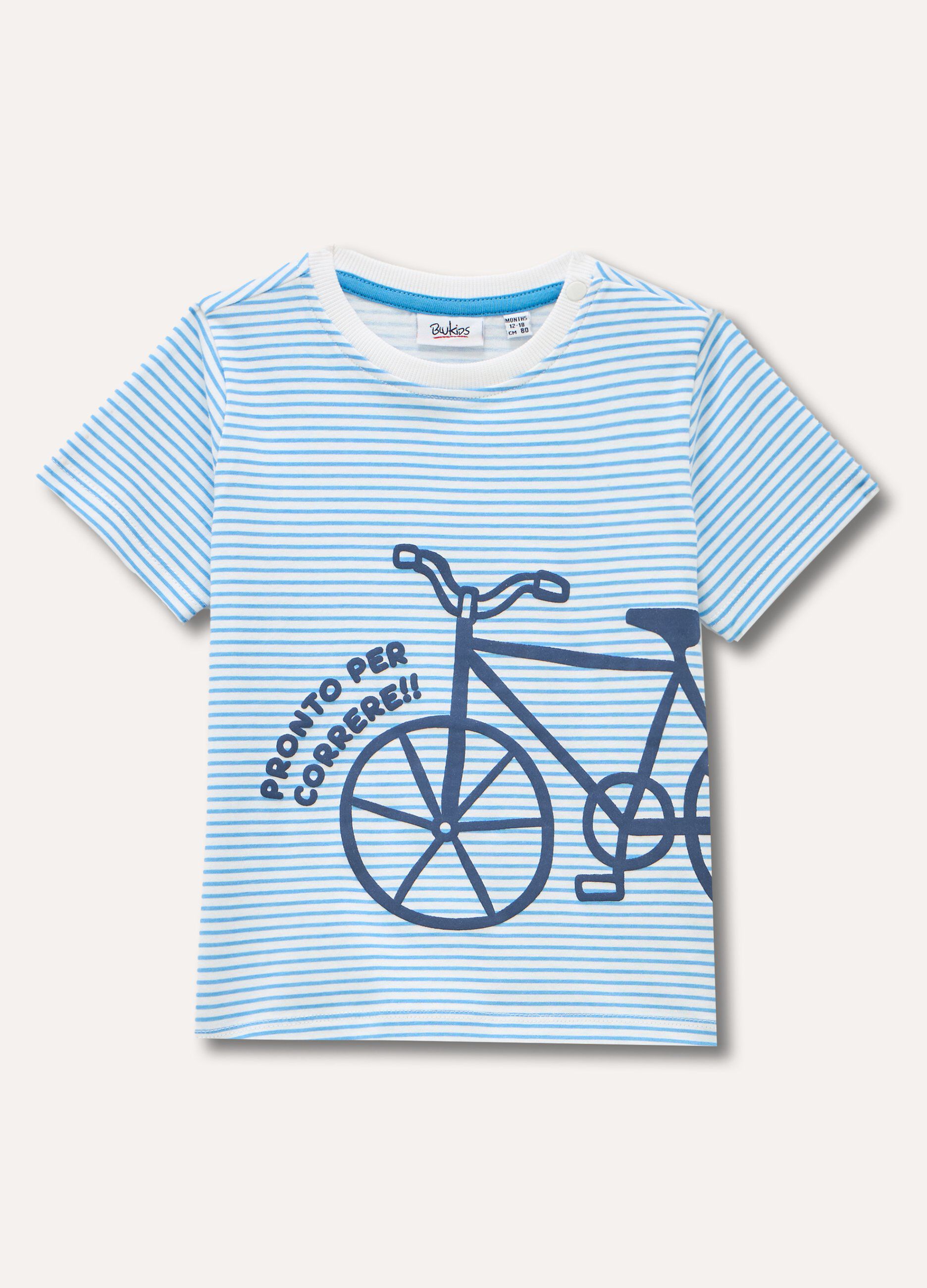 T-shirt in puro cotone con applicazione cornelly neonato_0